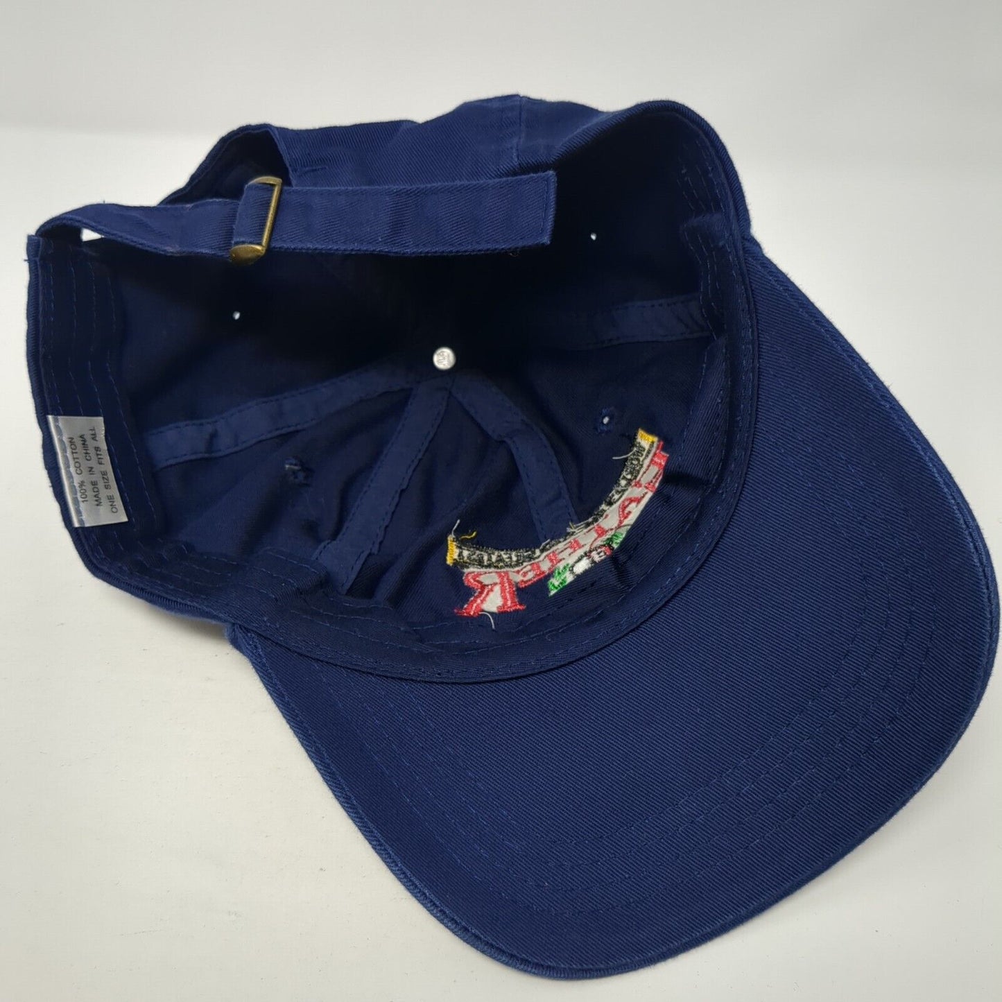 World's All Time Greatest Father Slideback Hat Blue OS Adjustable Embroidered