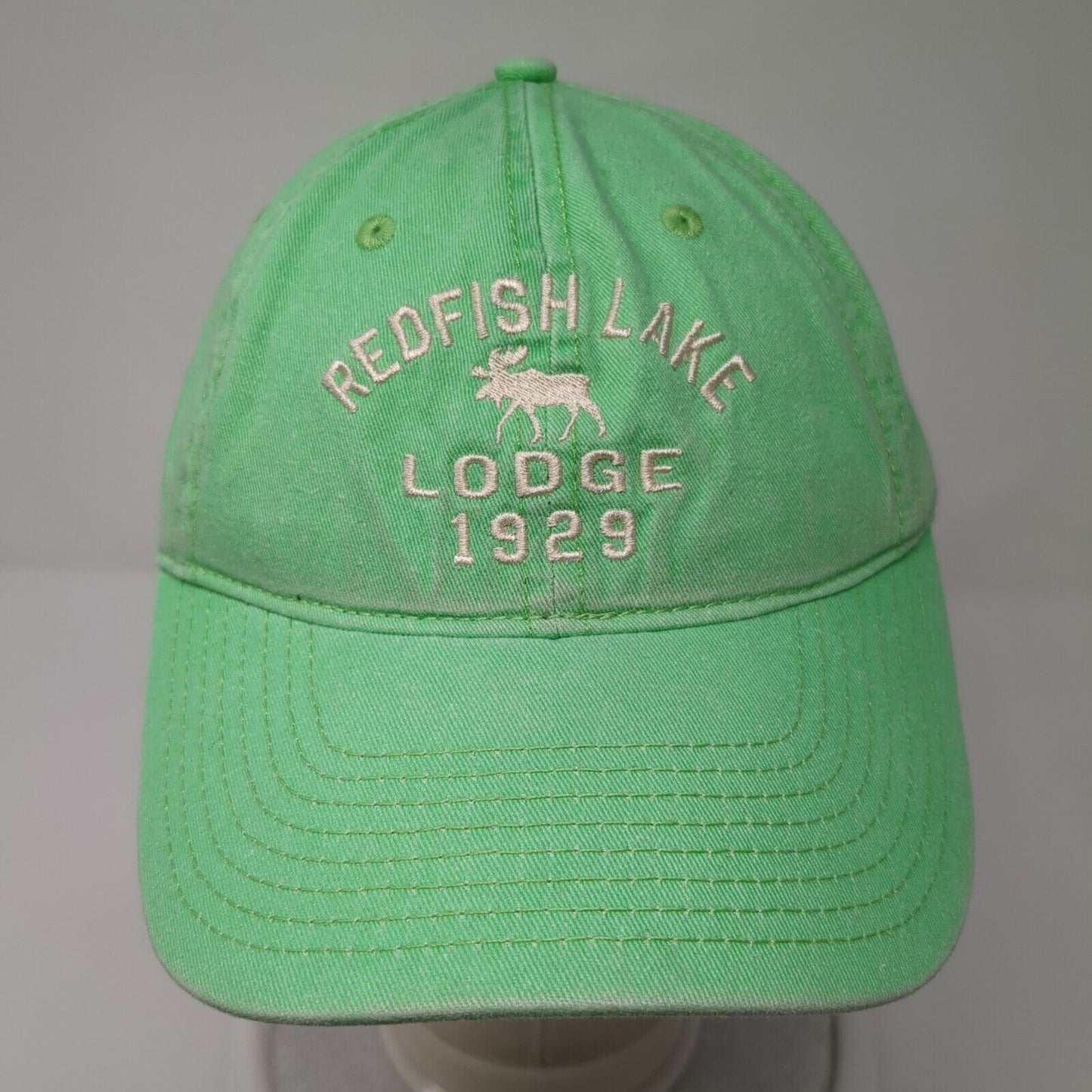 Redfish Lake Lodge 1929 Slideback Hat Green One Size Adjustable Gear For Sports