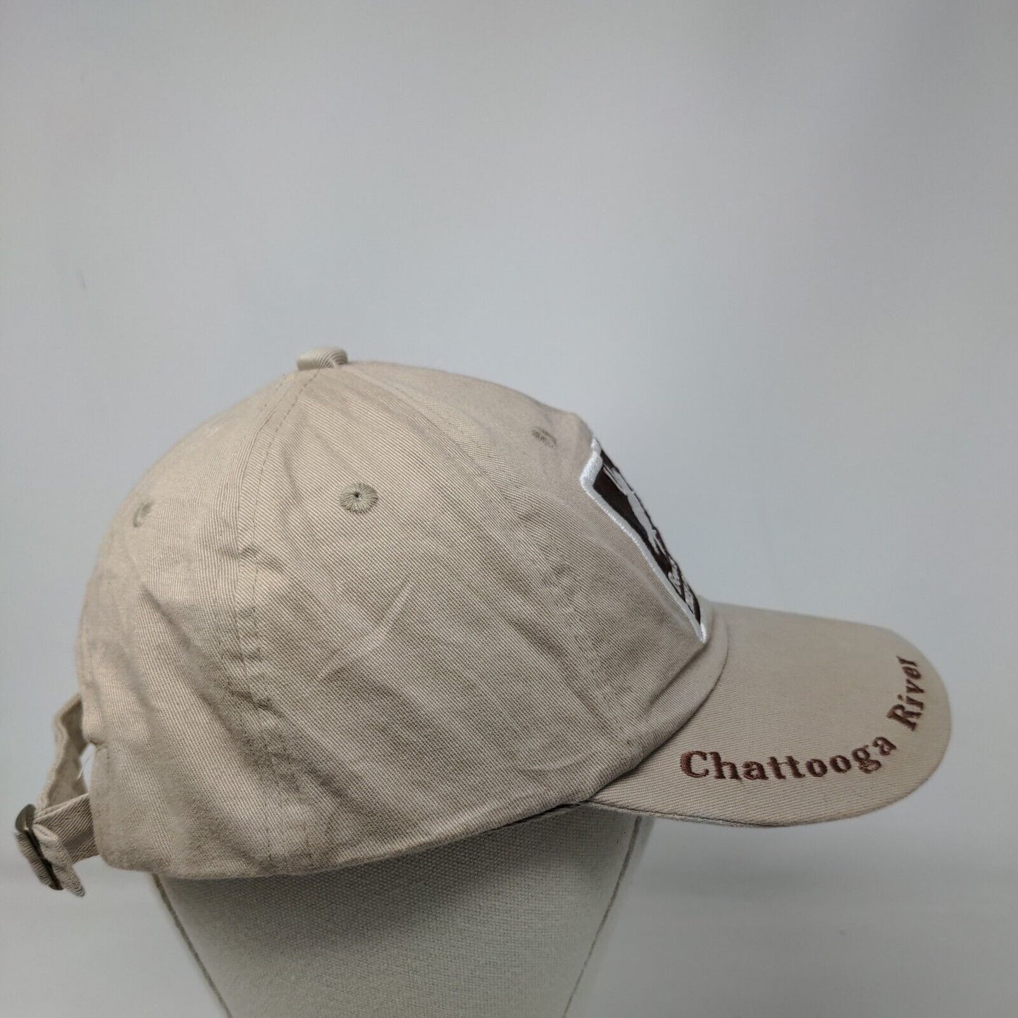 Bears Love People Slideback Hat Tan OSFA Chattooga River Embroidered