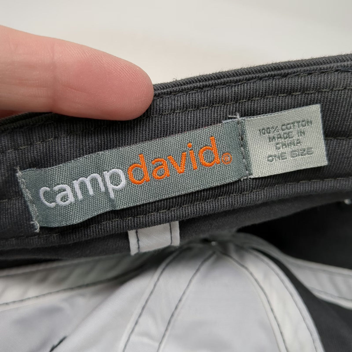 Camp David Yellowstone National Park Gray Baseball Cap One Size Strapback WY