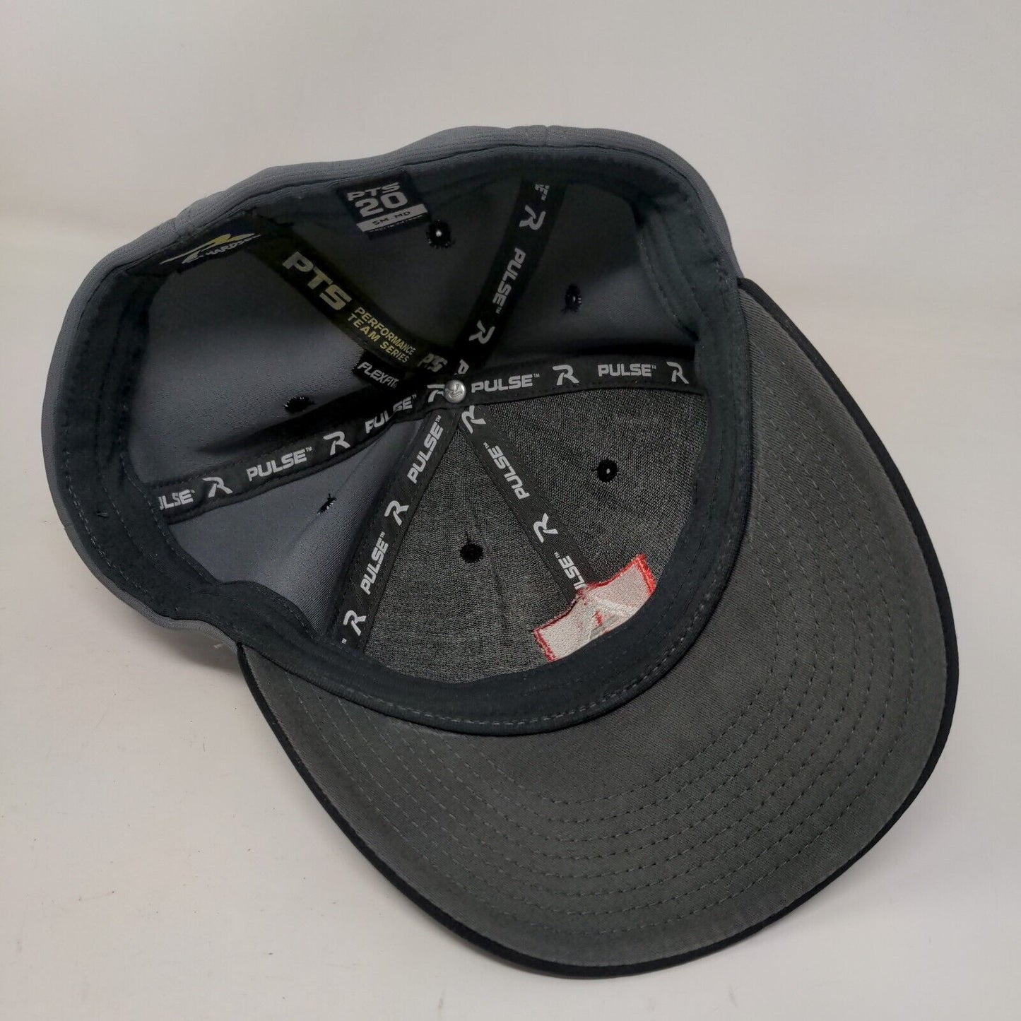 AngularJS Fitted Hat Gray S/M Embroidered Logo Colorblock Richardson