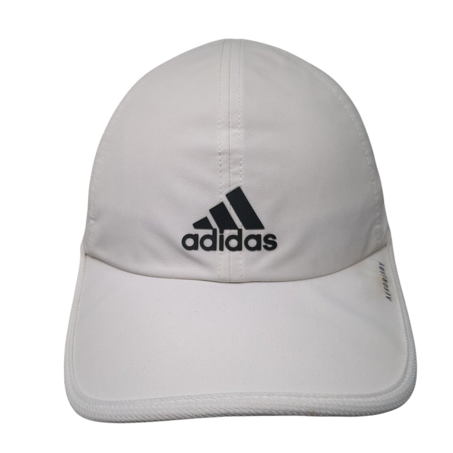 Adidas Aeroready Strapback Hat White One Size Adjustable 3 Stripes