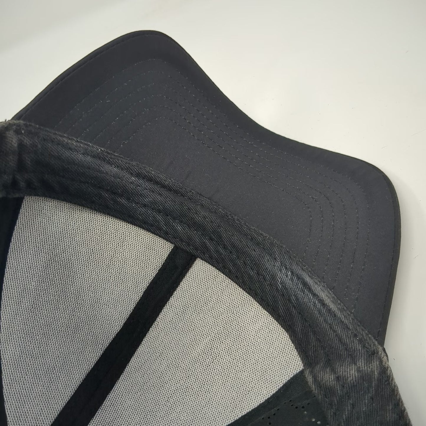 Athleta Baseball Cap Black One Size Hat Performance Laser Cut Strapback Floral