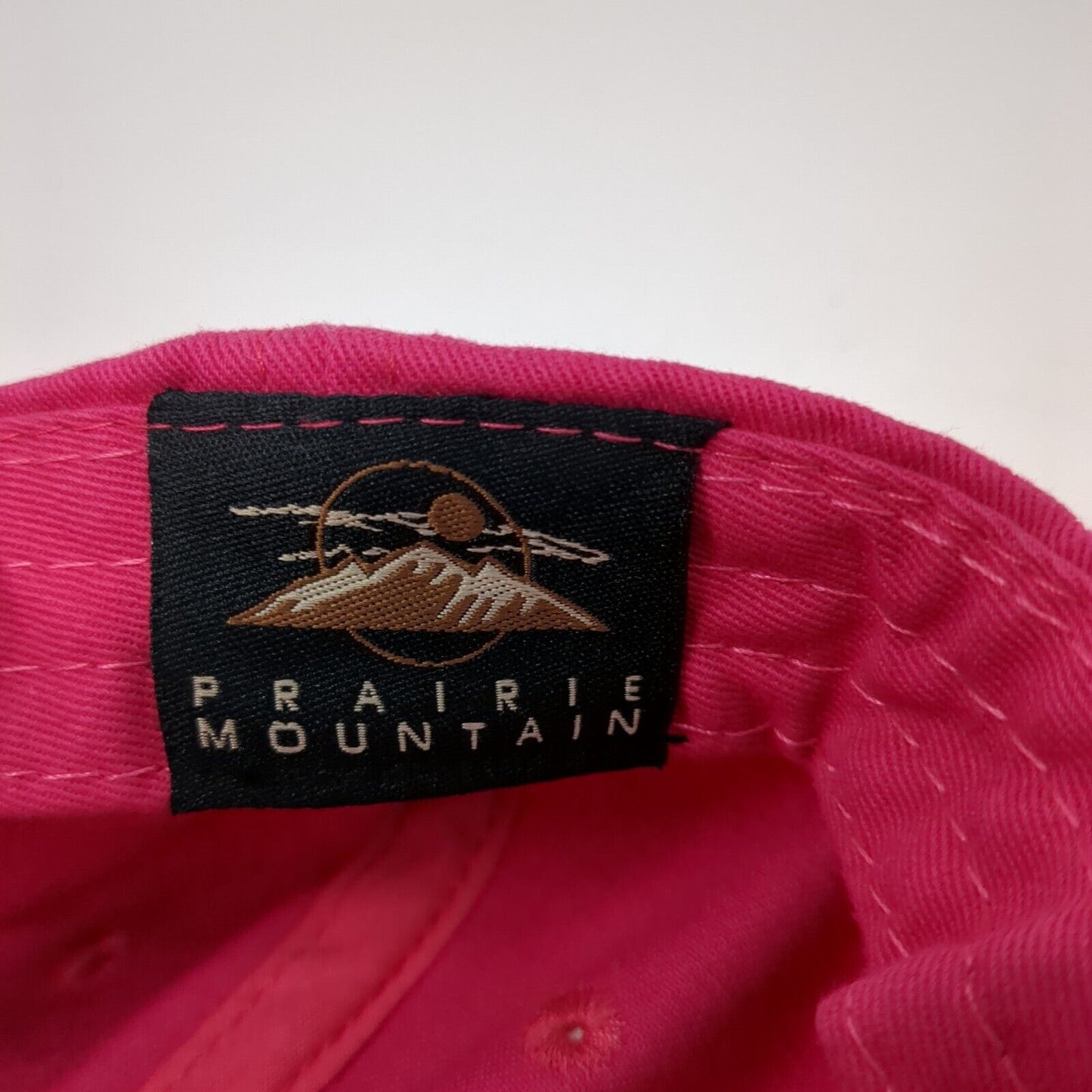 NASA Slideback Hat Pink One Size Adjustable Embroidered Prairie Mountain