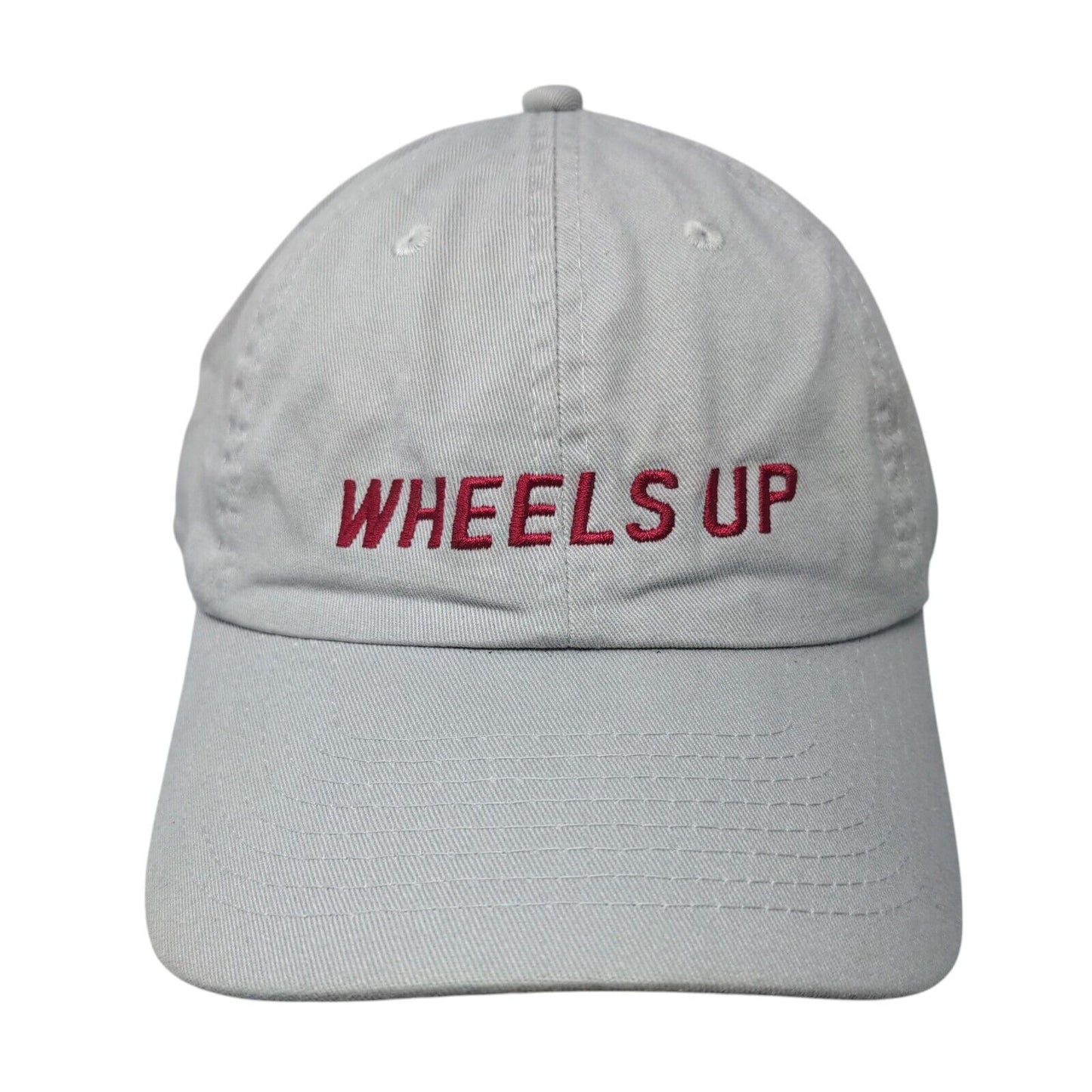 Wheels Up 8760 Slideback Hat Gray OSFA Adjustable Patriotic 6 Panel Cotton