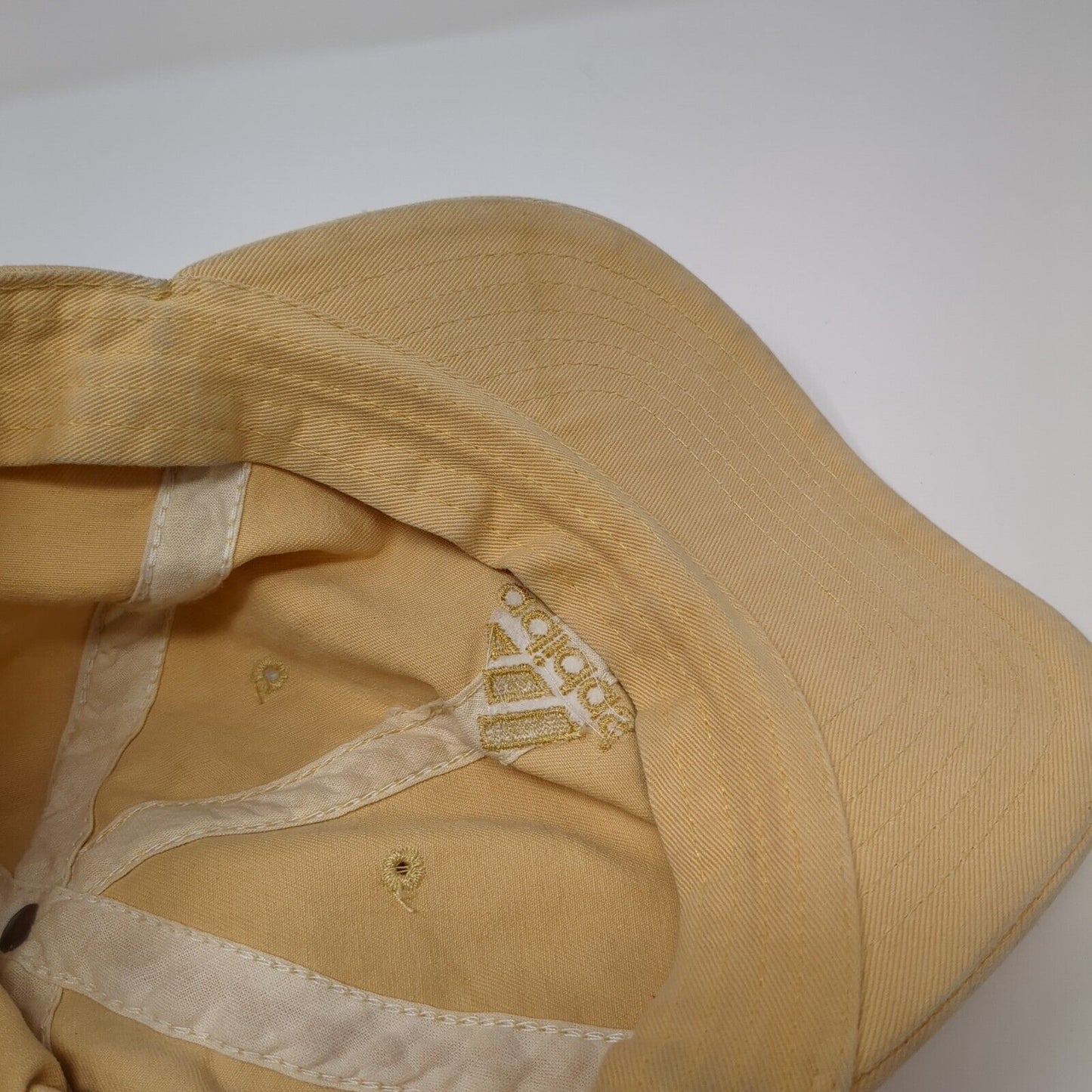Adidas 3 Stripes Slideback Hat Tan One Size Adjustable Embroidered