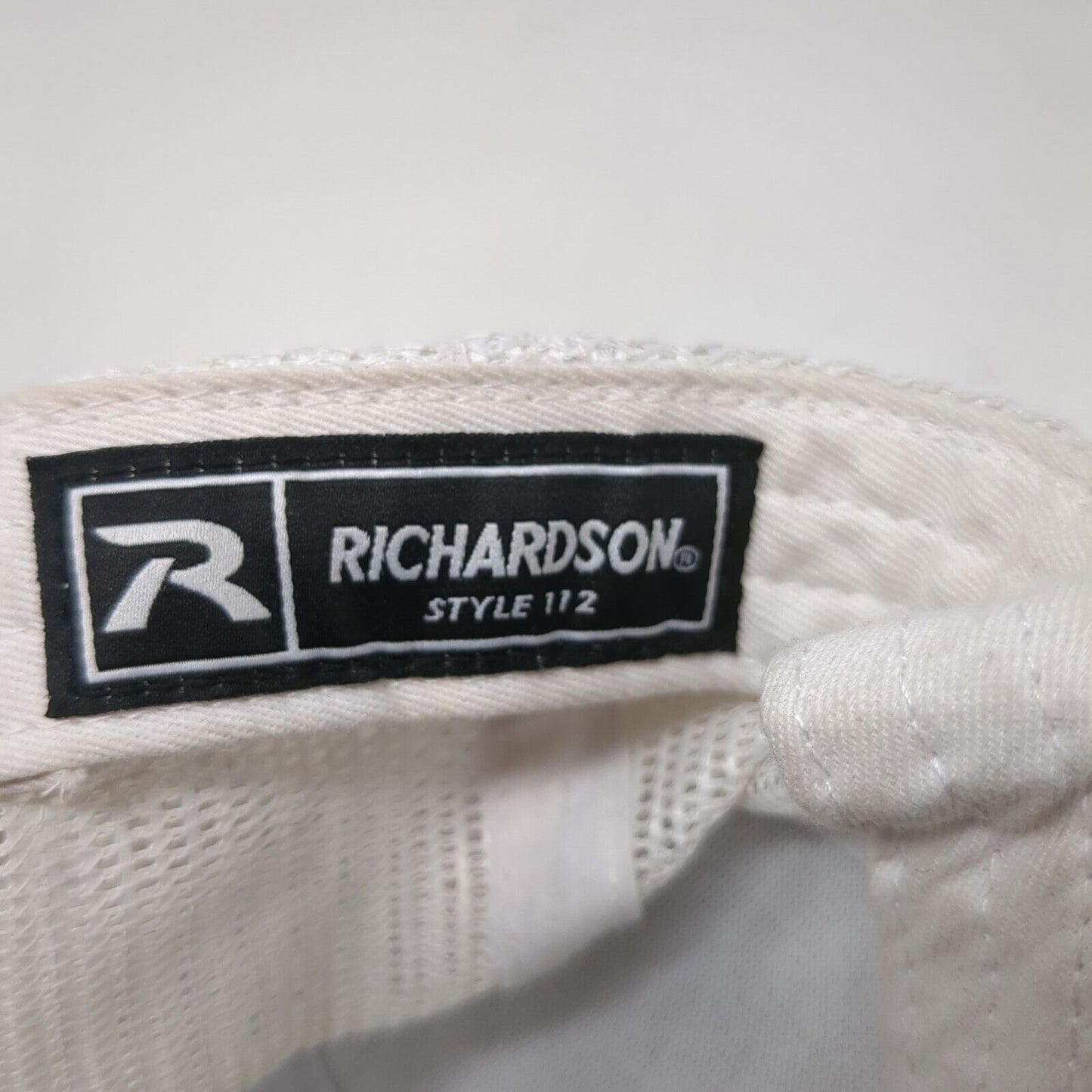 Richardson Snapback Mesh Back Trucker Hat Multi One Size Leather Patch