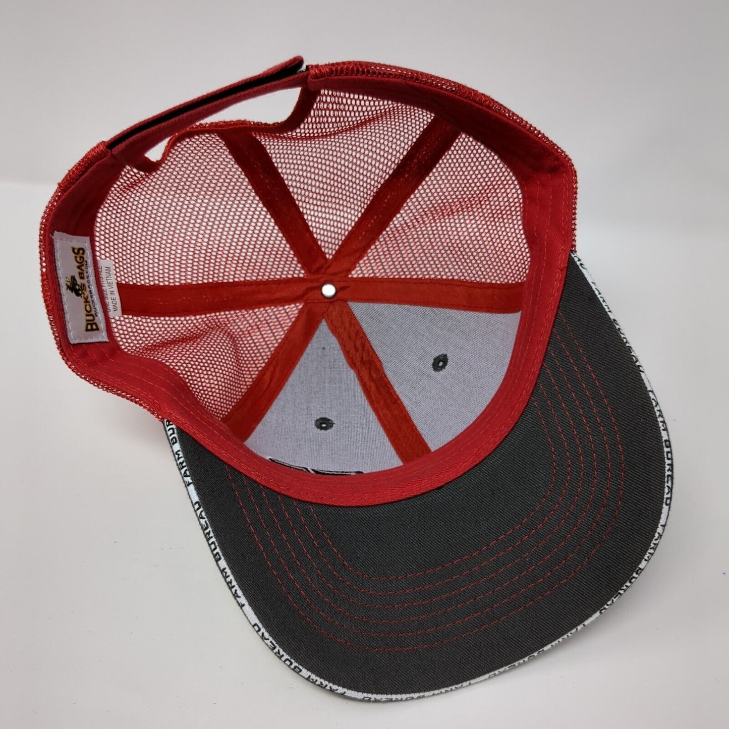Farm Bureau Ins. Strapback Mesh Back Trucker Hat Multicolor One Size
