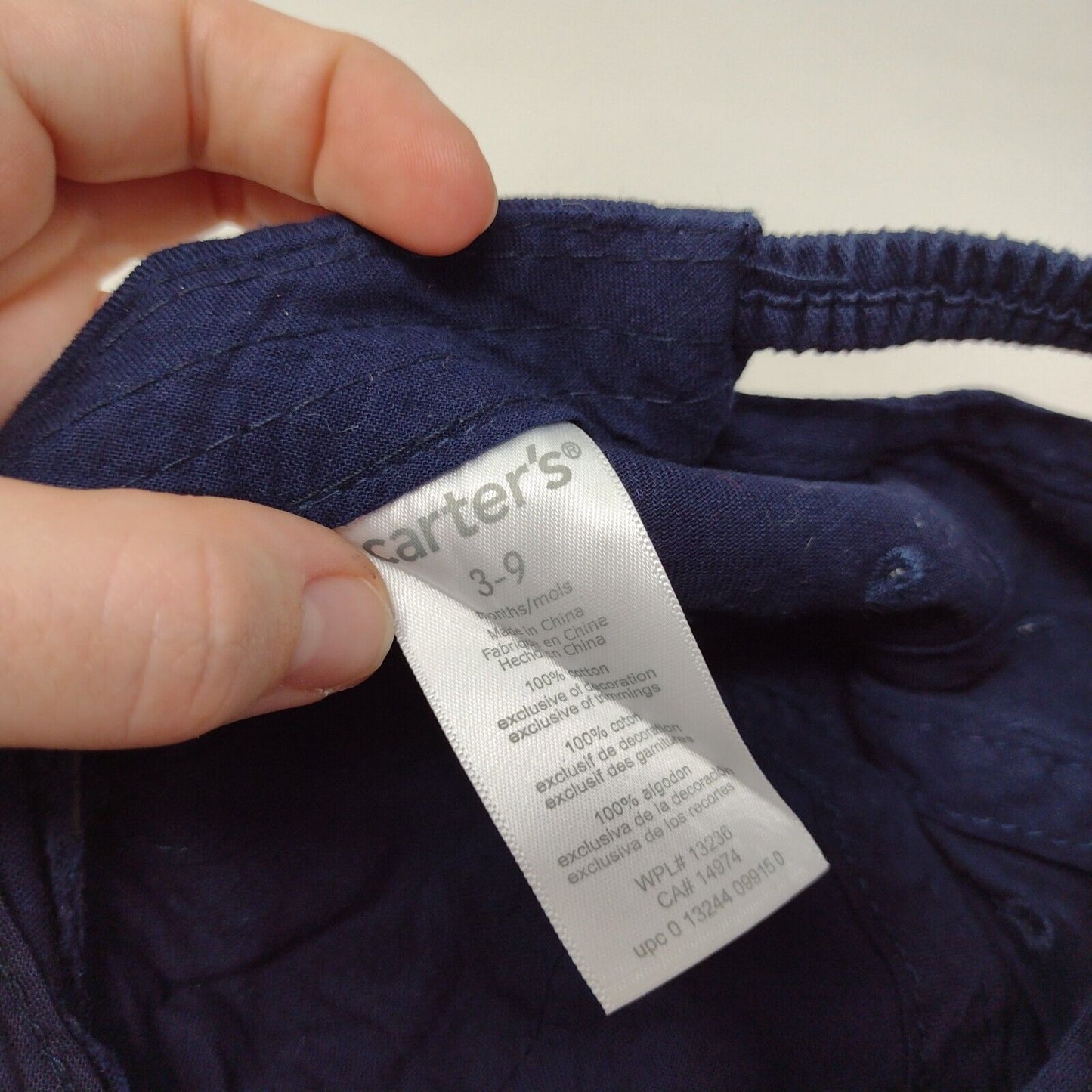 Little Firecracker Baby Stretch Strapback Hat Blue 3-9 Months Carter's Cotton