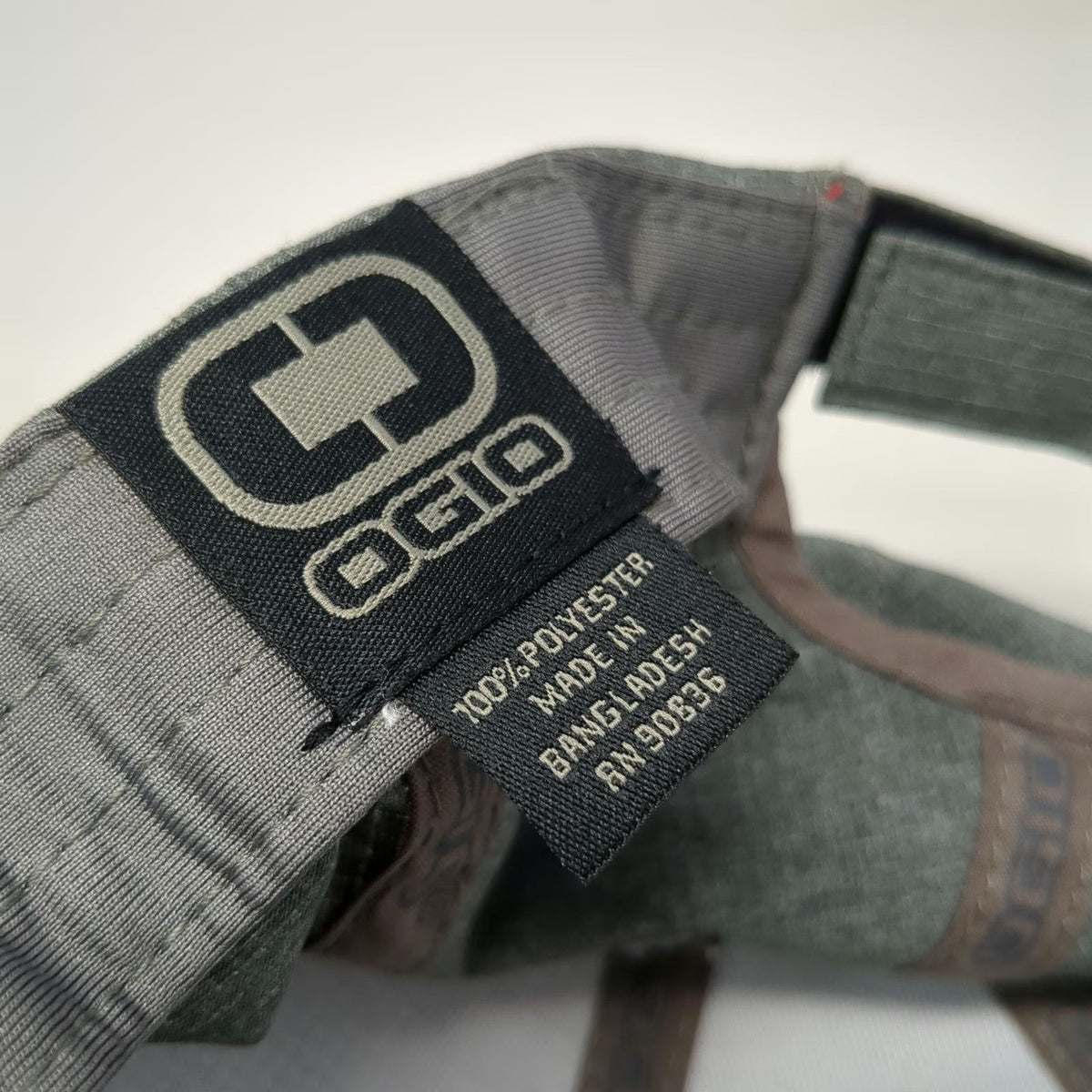 OGIO Baseball Cap Gray OSFM FNT Idaho Embroidery Strapback Heathered Logo Hat
