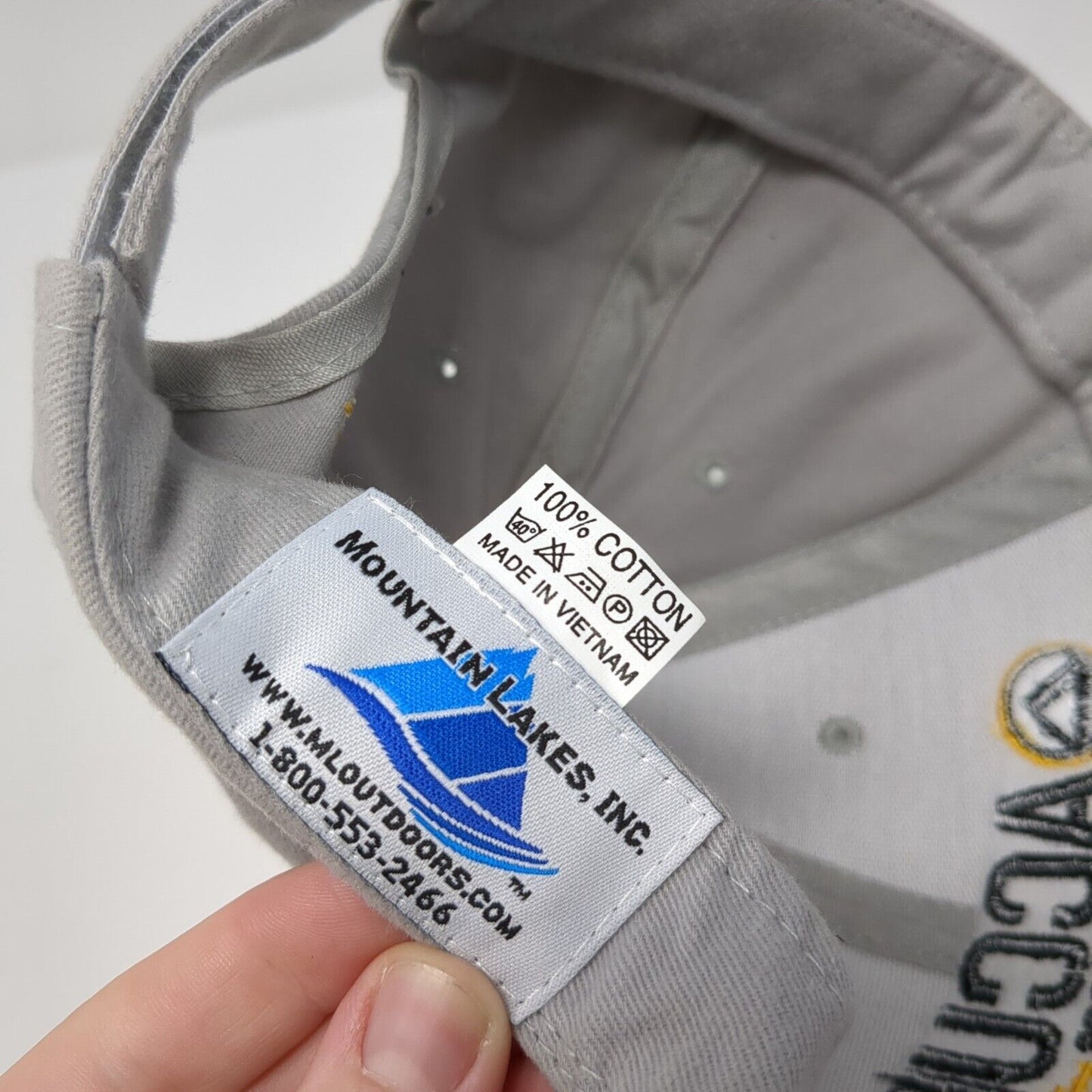 Accura Outdoors Strapback Hat Gray OSFA Embroidered Premium Bullets