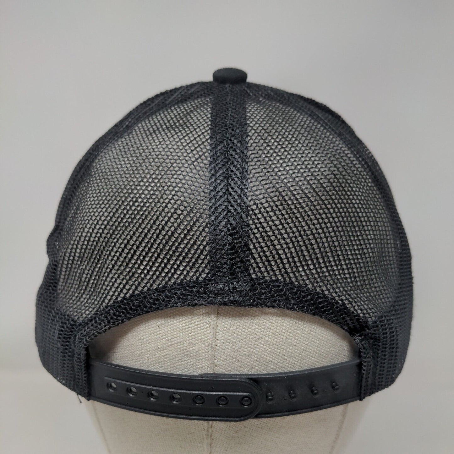 Bass Pro Shops Snapback Mesh Back Trucker Hat Black OSFM Gone Fishing