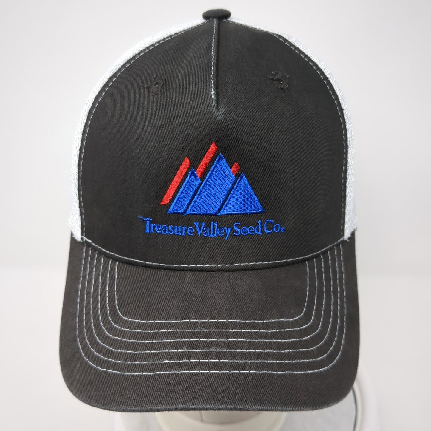 Treasure Valley Seed Co. Snapback Trucker Hat Gray One Size Mesh Back