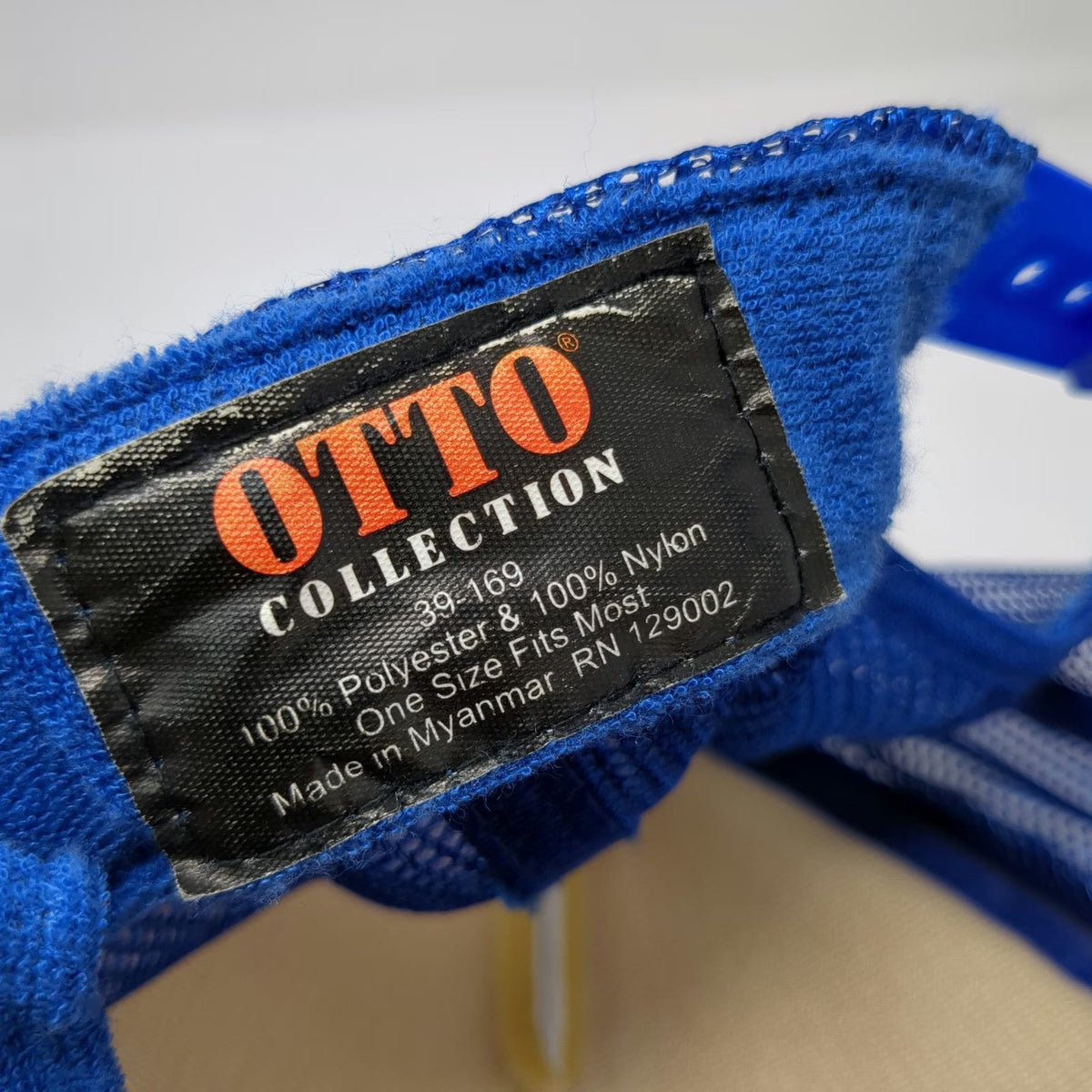 Otto Trucker Hat White Red Blue One Size Great North Aleworks Manchester NH Mesh