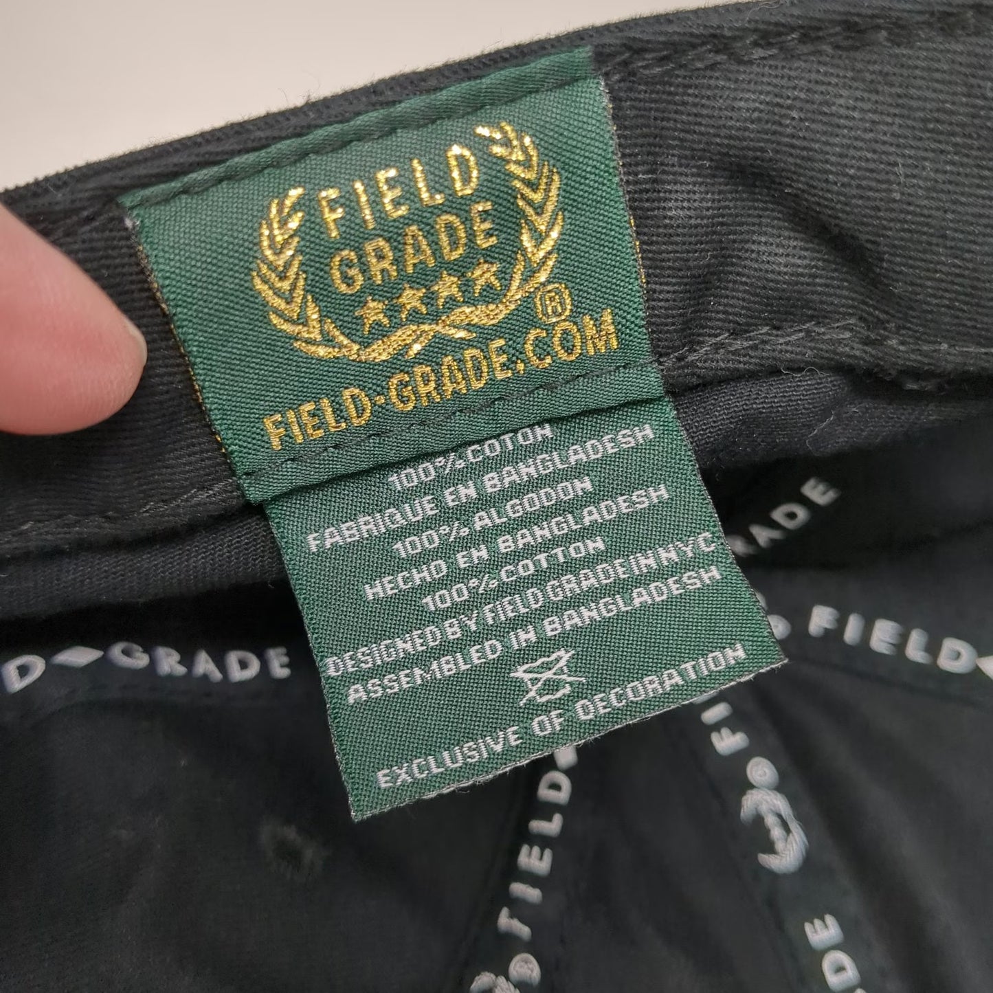 Field Grade Baseball Cap Black One Size Mind Your Business Dollar Sign Logo Hat