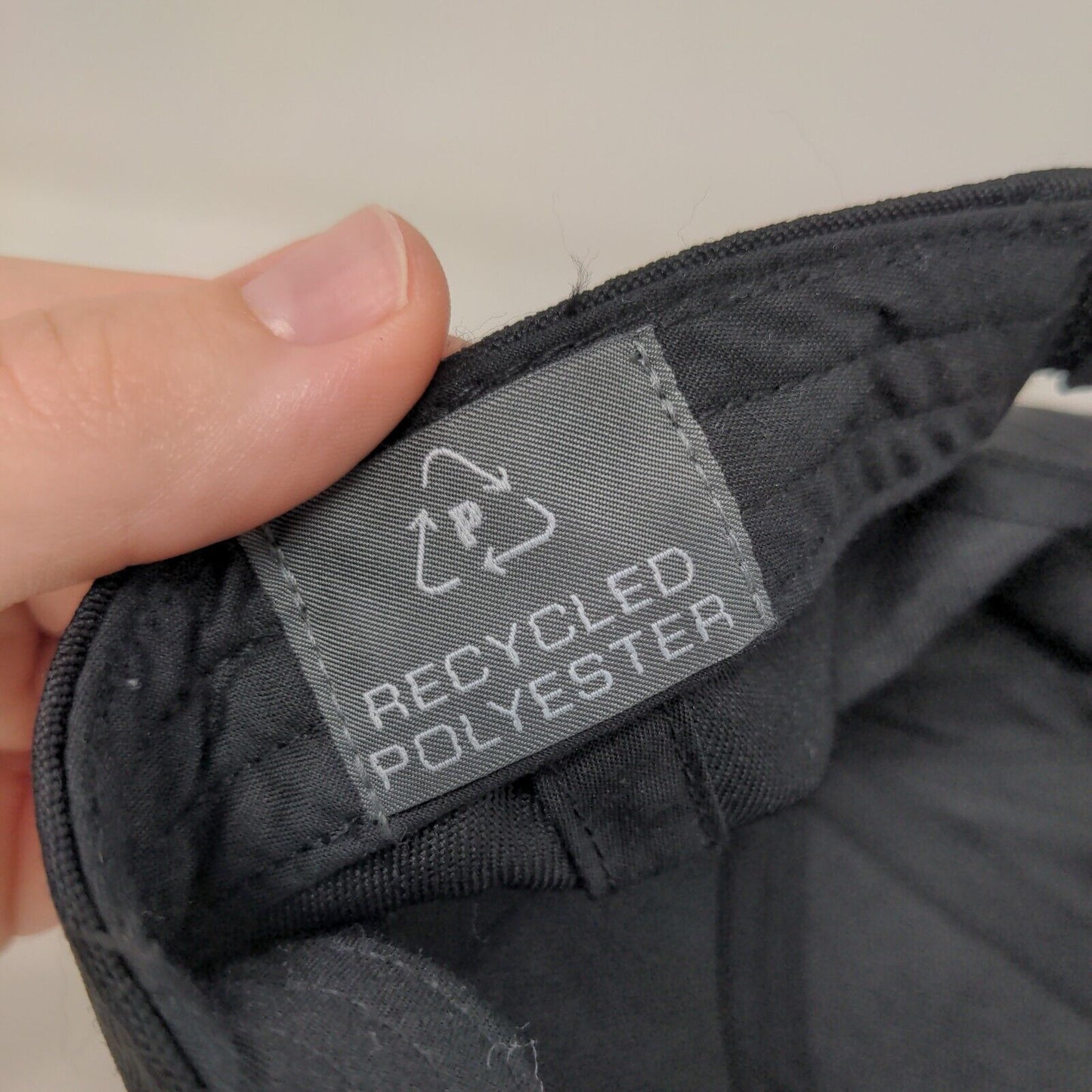 TriNet Strapback Hat Black One Size Embroidered 6 Panel Atlantis Connect