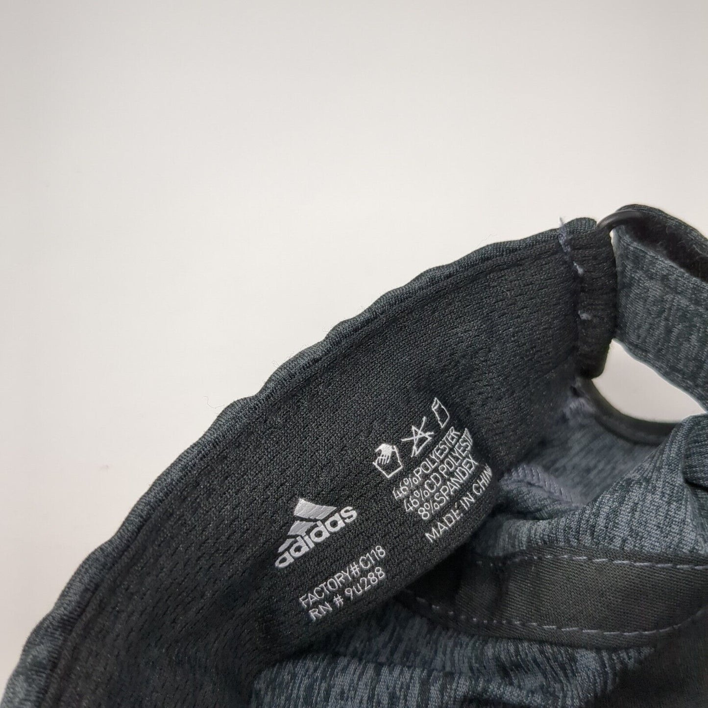 Adidas Spell Out Strapback Hat Gray One Size Adjustable Climalite