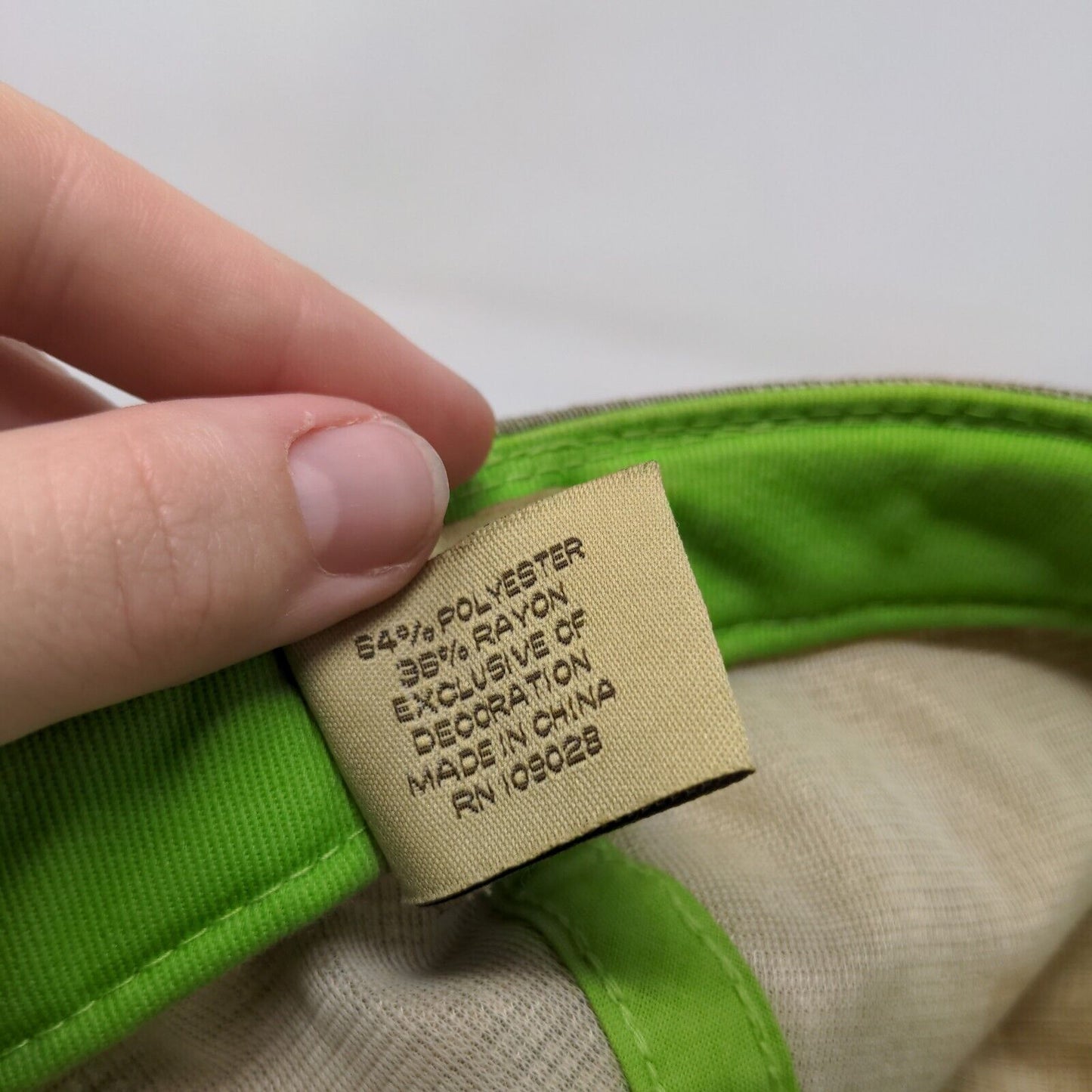 The Muppets Men's Fitted Hat Stretch Kermit the Frog Gray Plaid Poly Blend