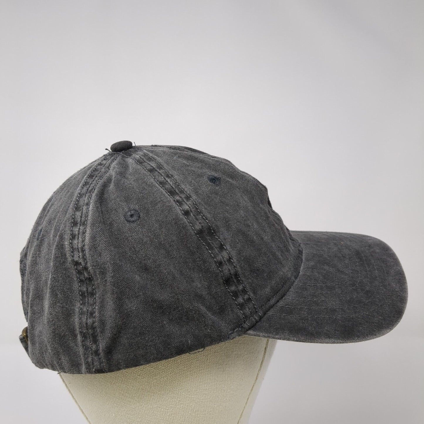 Unbranded Slideback Hat Black One Size Adjustable Blank Vent Holes