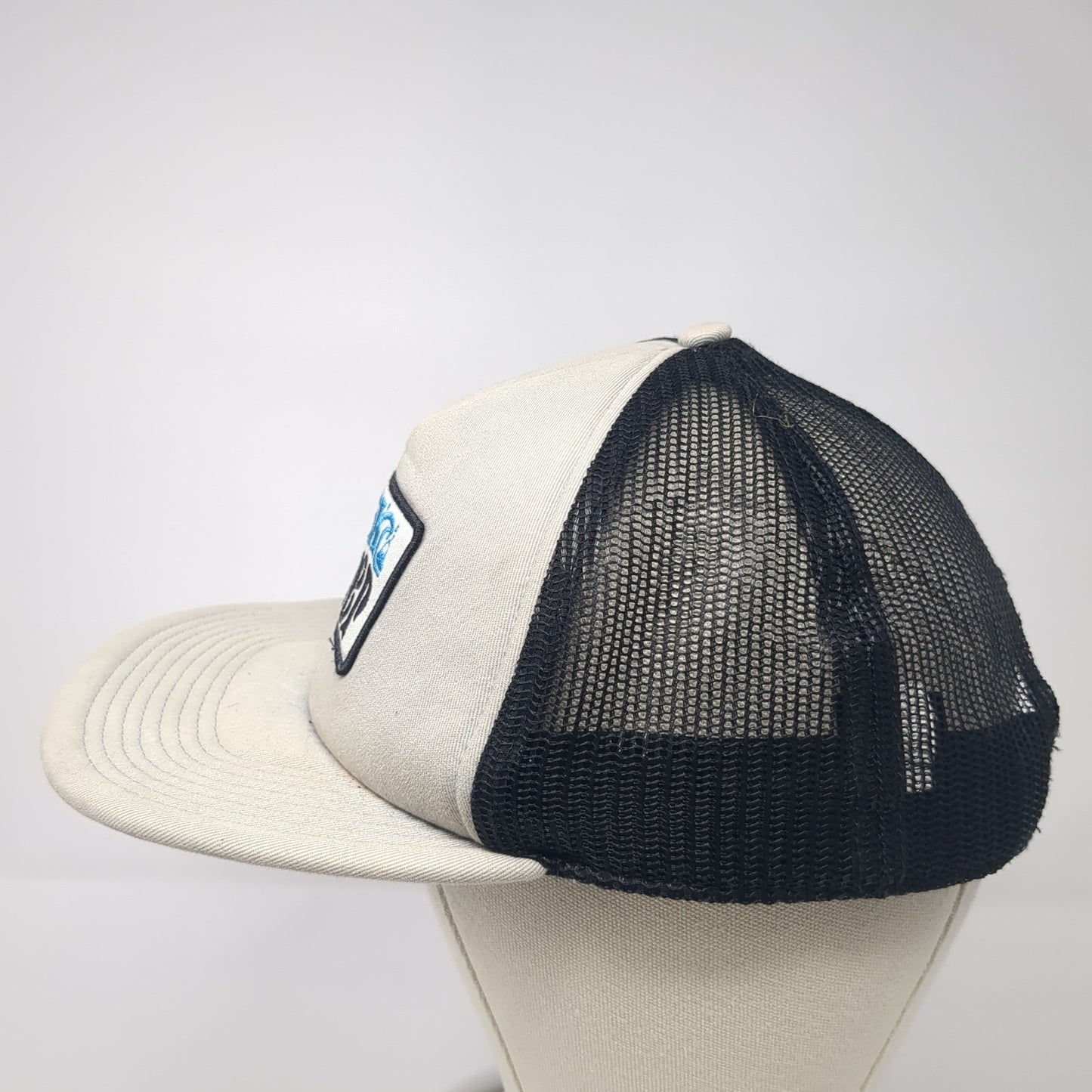 Quiksilver Snapback Trucker Hat Gray One Size Adjustable Embroidered Mesh Back