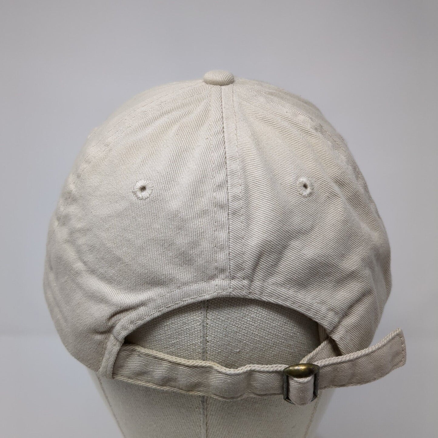 Rubright's Bait & Tackle Slideback Hat Tan One Size Embroidered 6 Panel