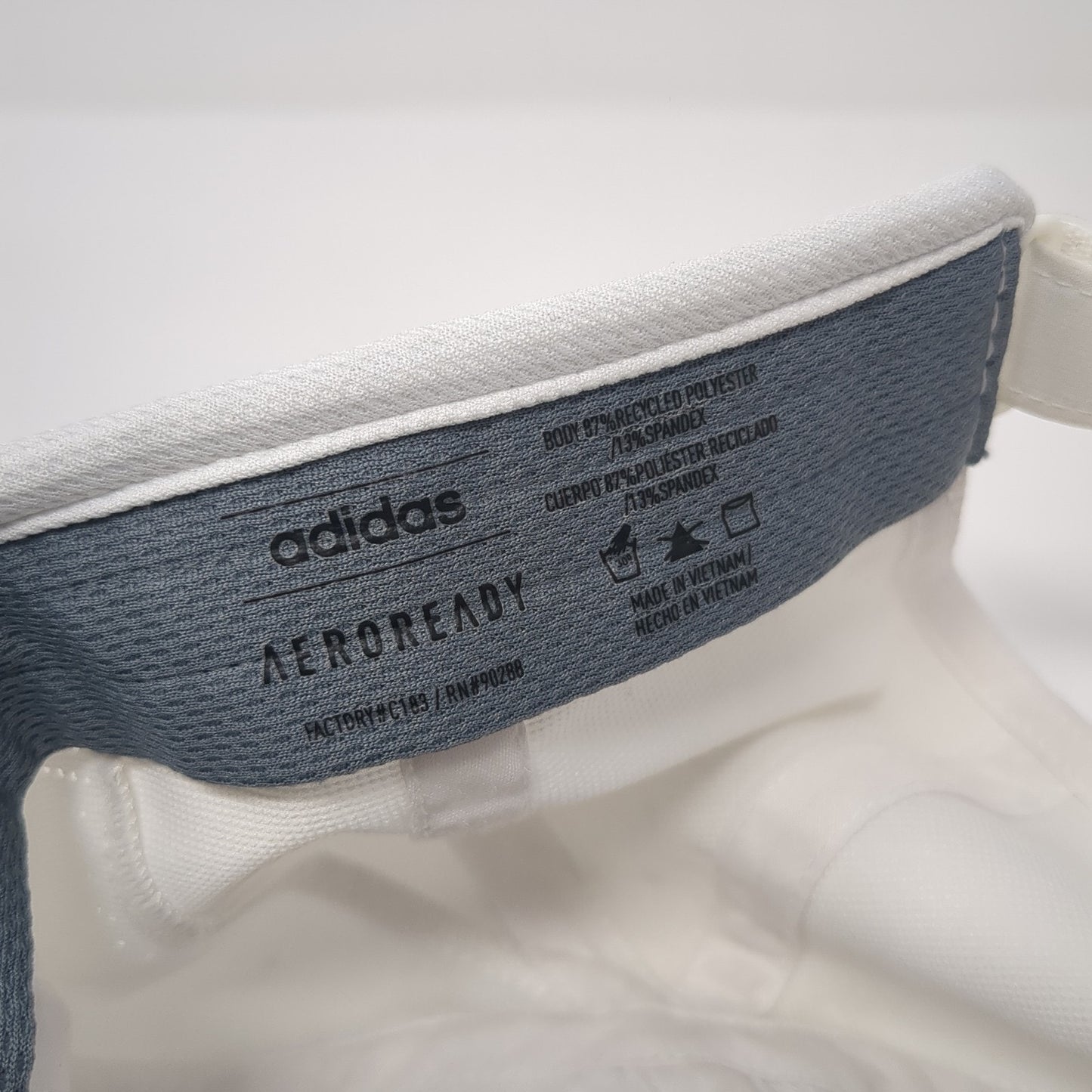 Adidas 3 Stripes Strapback Hat White One Size Spell Out Aeroready