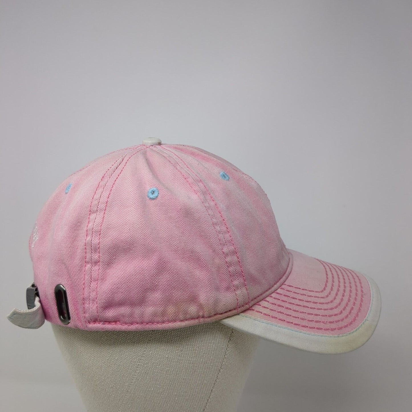 US Polo Assn Slideback Hat Pink One Size Adjustable Embroidered 6 Panel Cotton
