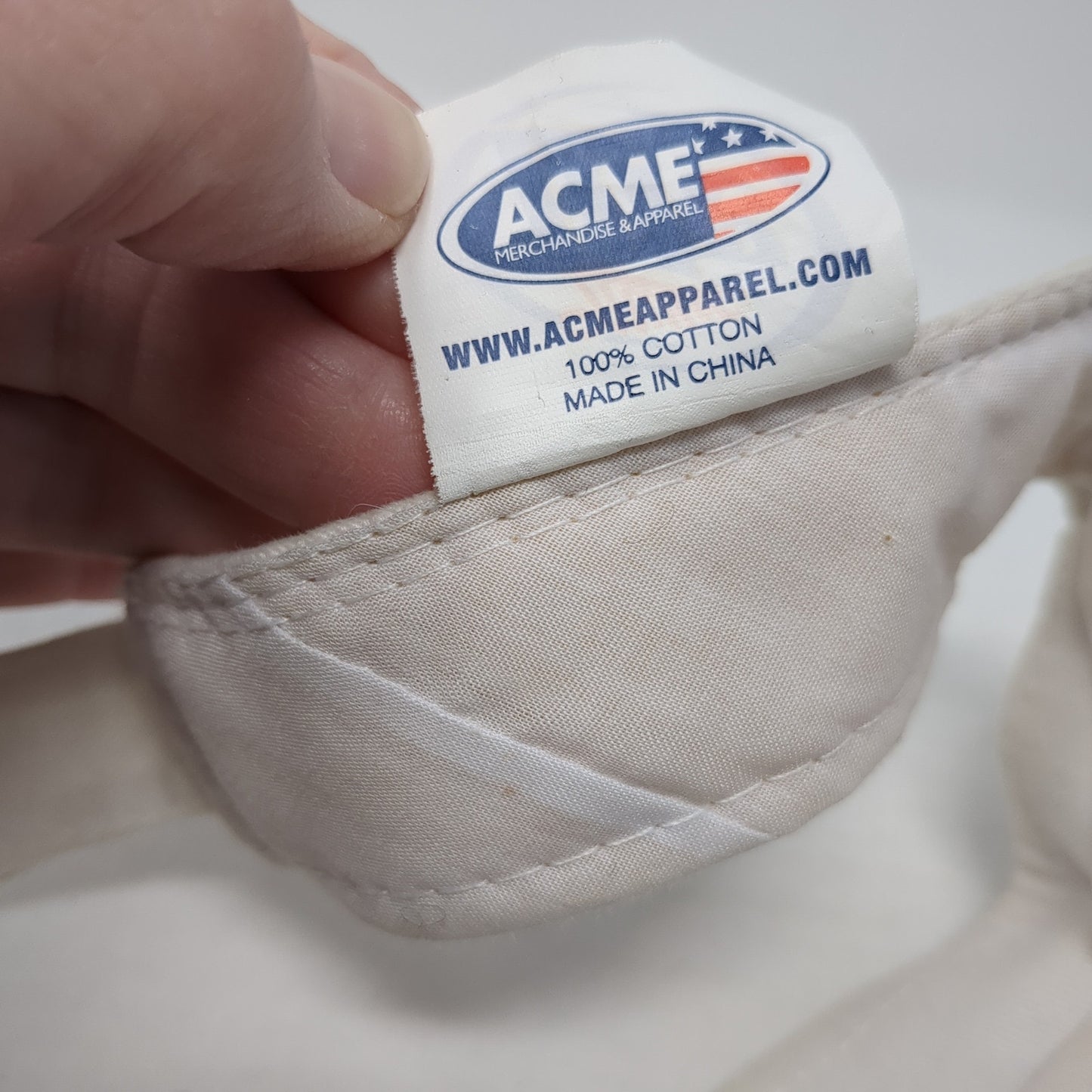 Miller Lite Sun Visor Hat White OS Adjustable Strap Lightweight Embroidered ACME