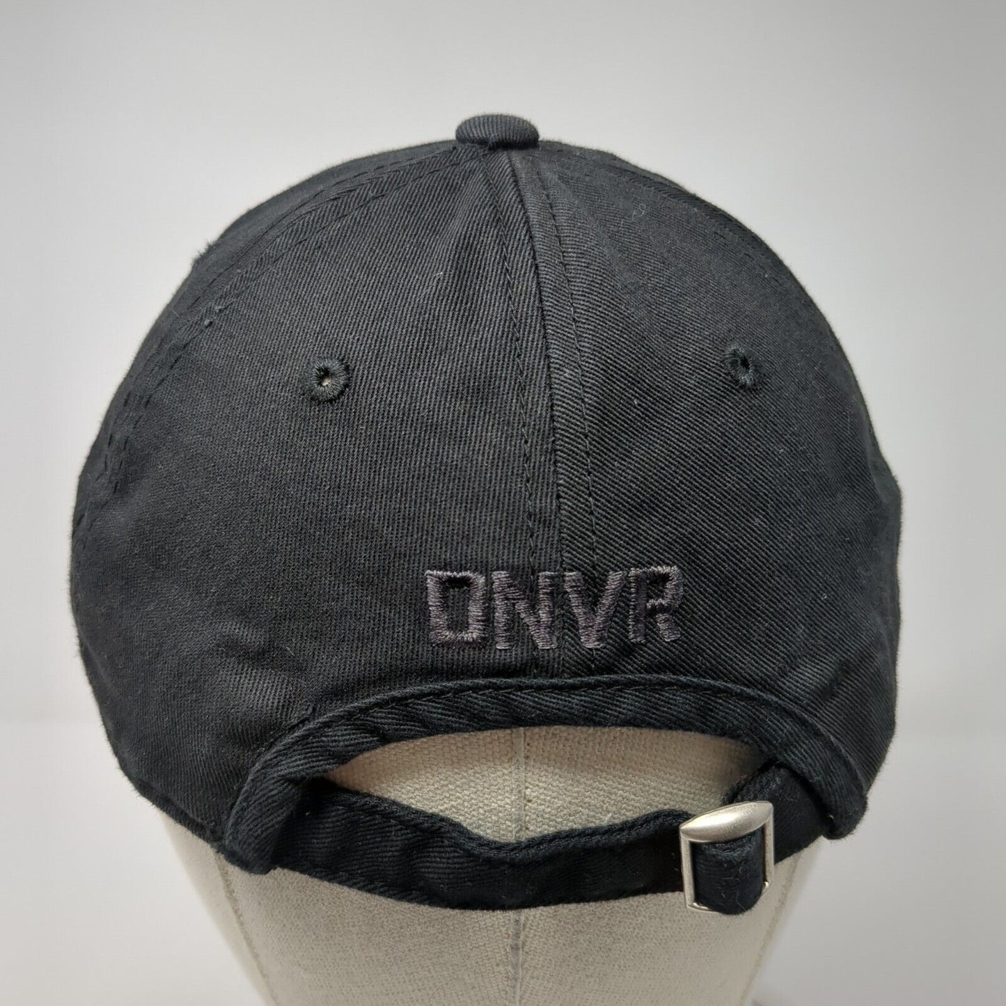 DNVR Slideback Hat Black One Size Adjustable Embroidered We Are Denver