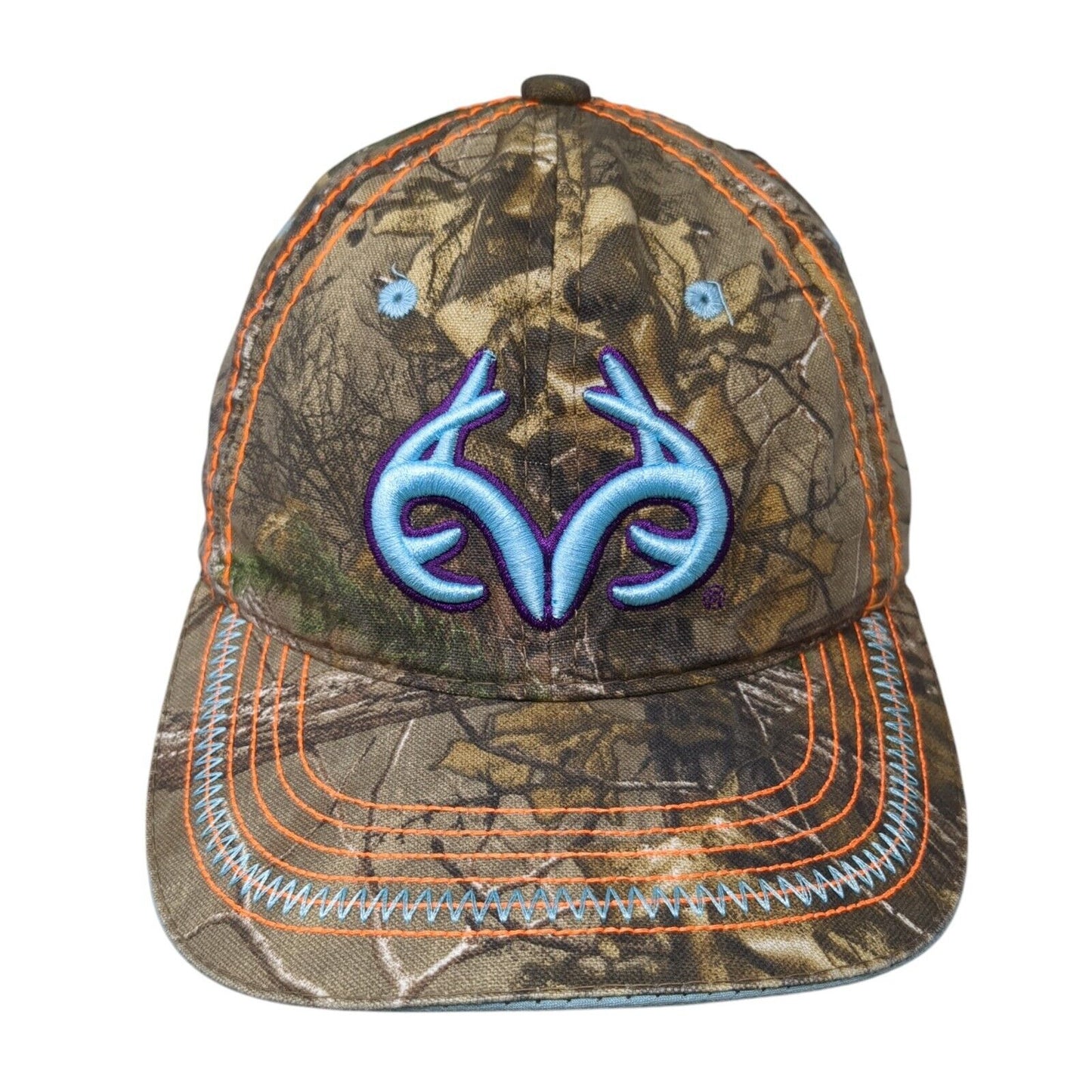 Realtree Women's Snapback Hat Camouflage OS Ladies Fit Embroidered Outdoor Cap
