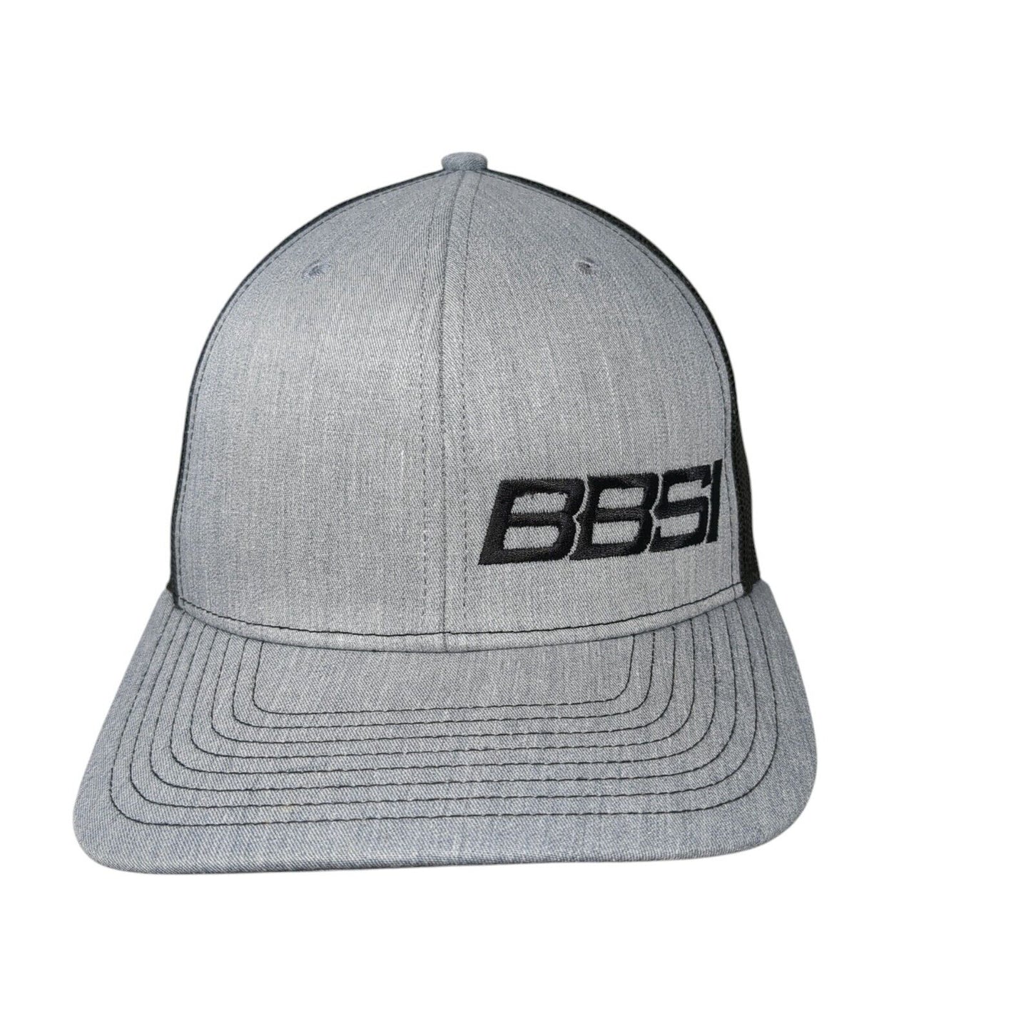 BBSI Snapback 112 Trucker Hat Gray One Size Adjustable Mesh Back Richardson