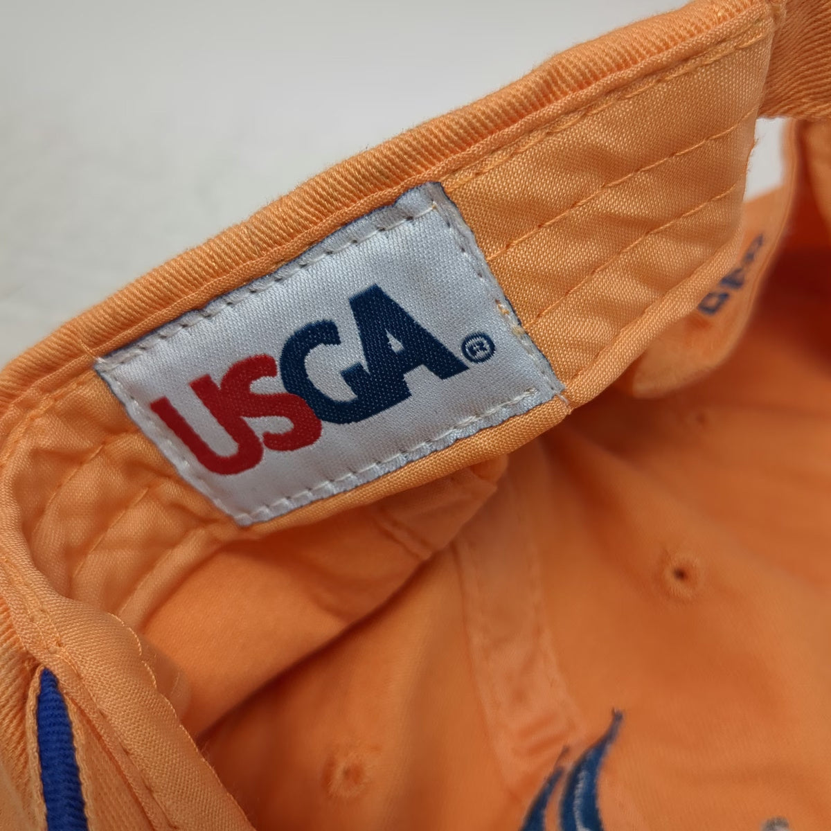 USGA 2015 US Open Chambers Bay Golf Hat Orange One Size Baseball Cap Member Logo