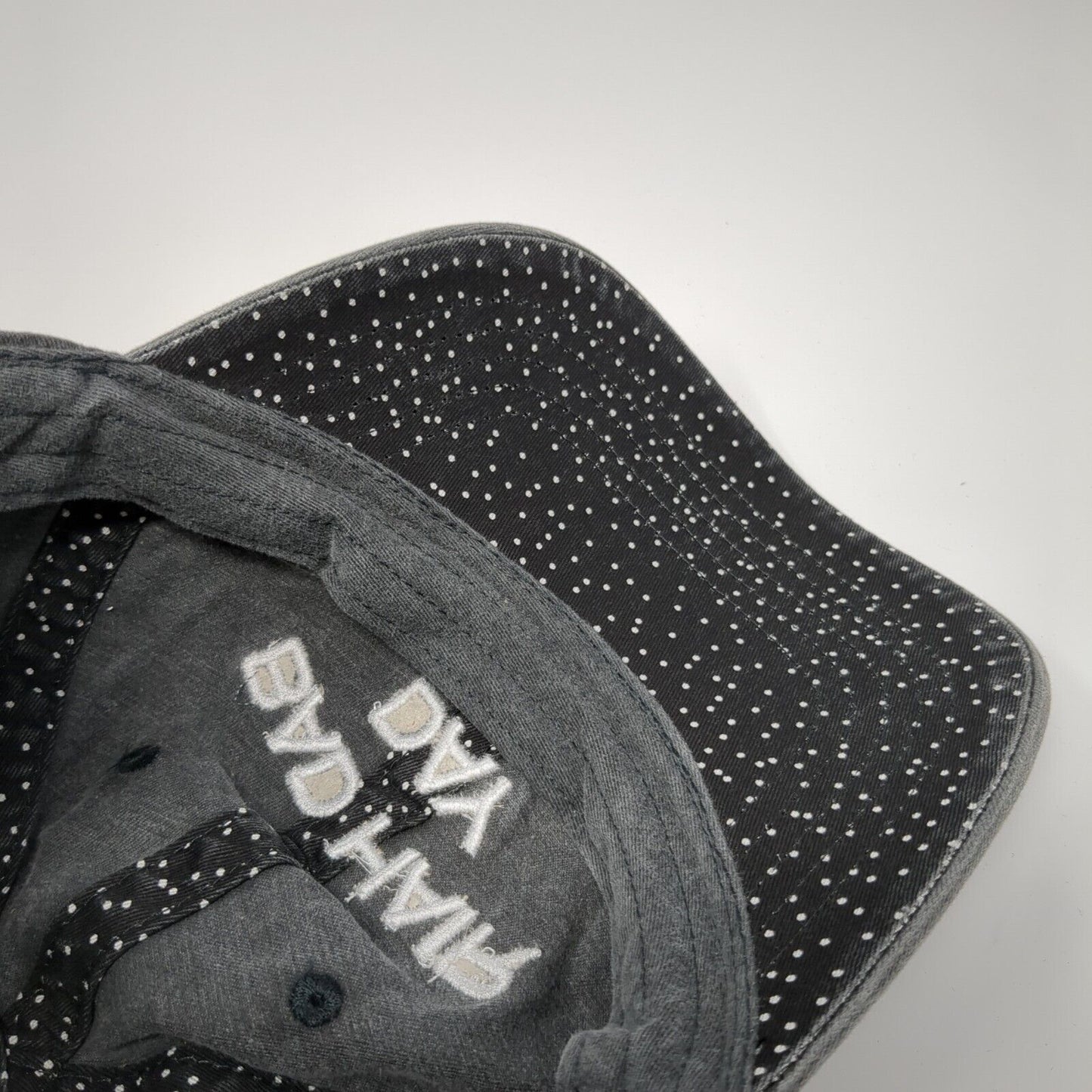 Bad Hair Day Slideback Hat Black One Size Adjustable Embroidered Vented Holes