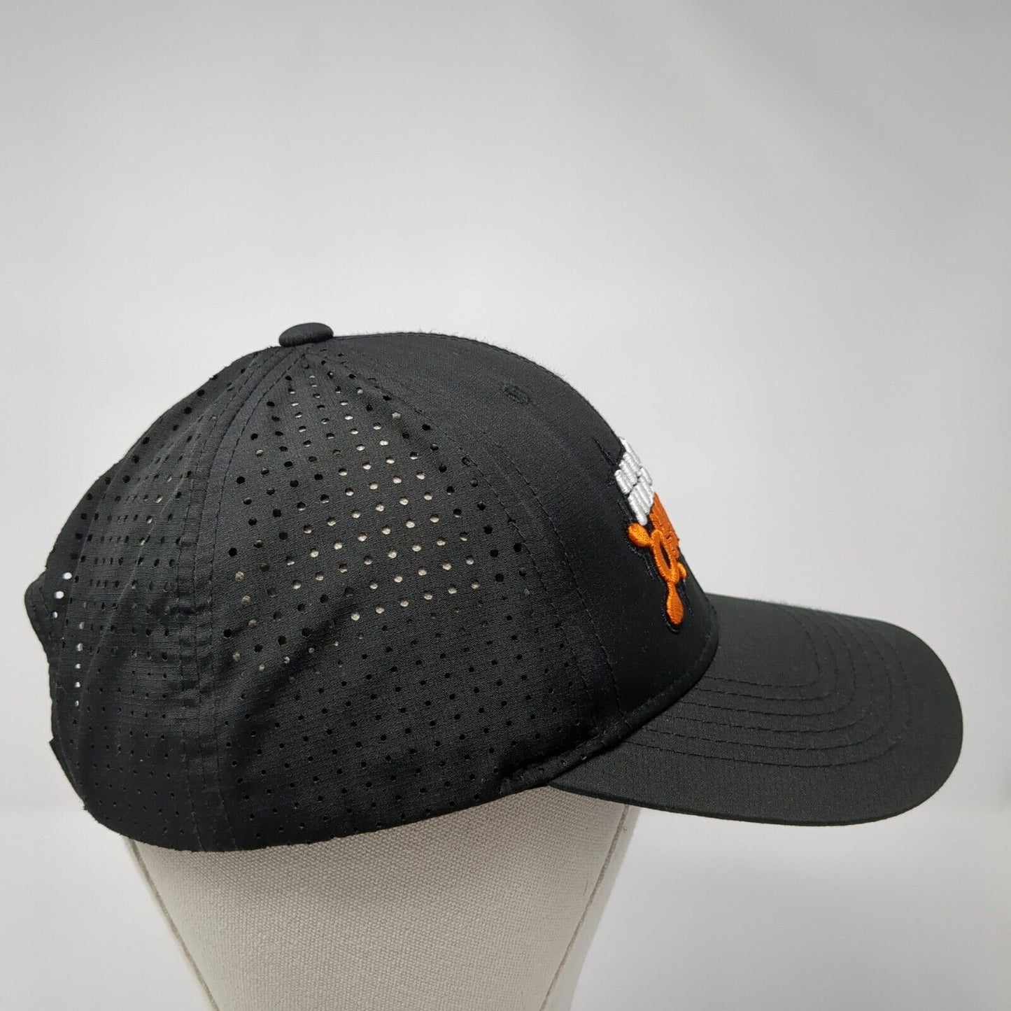 All Out Mayhem Strapback Hat Black One Size Embroidered Perforated