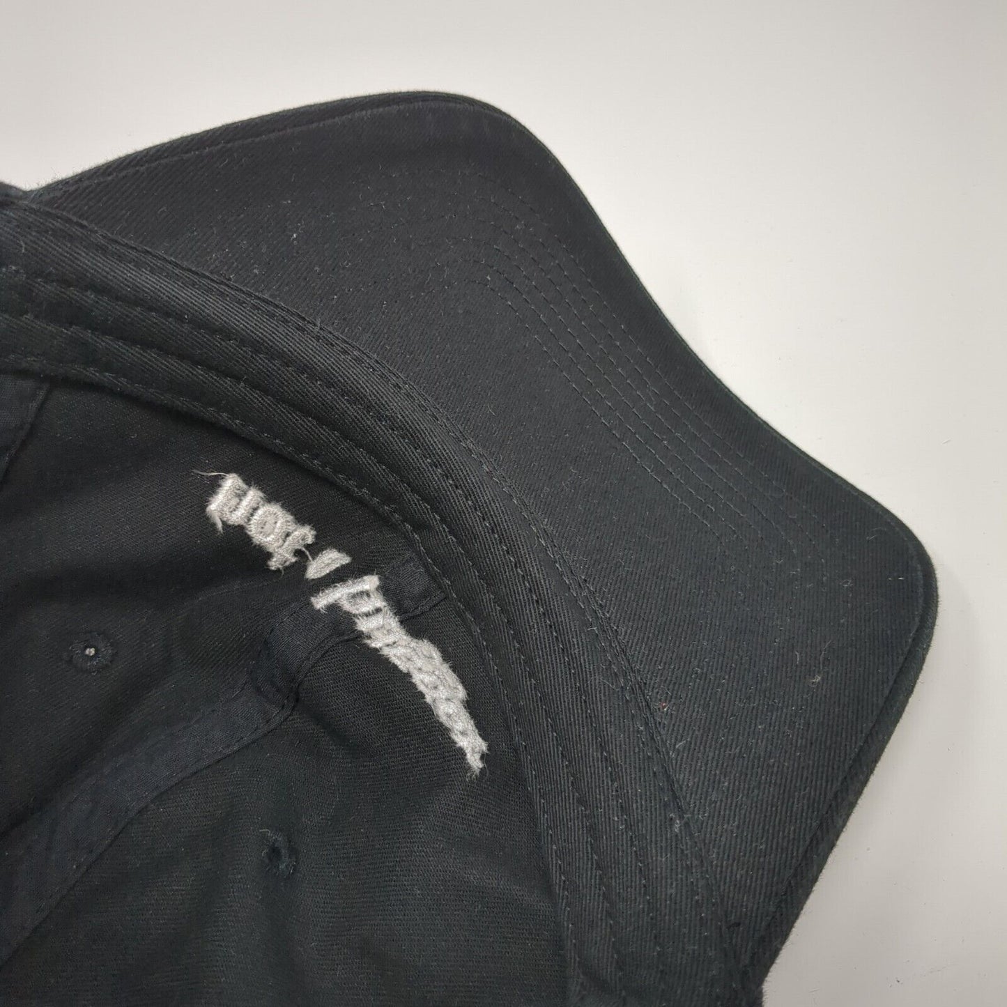 Not A Hugger Slideback Hat Black One Size Adjustable Embroidered Hit