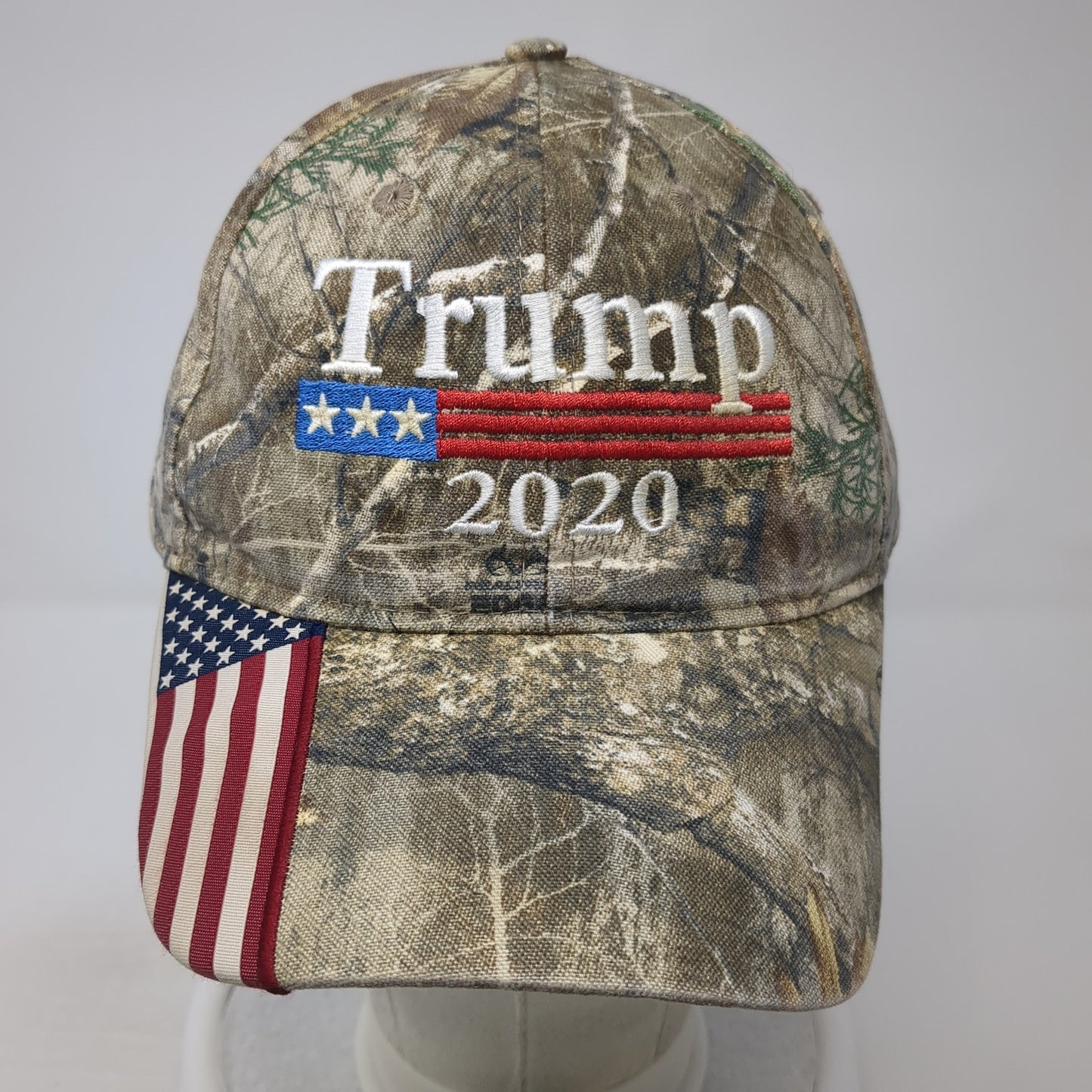 Trump 2020 Slideback Hat Multicolor One Size Adjustable Camo Outdoor Cap