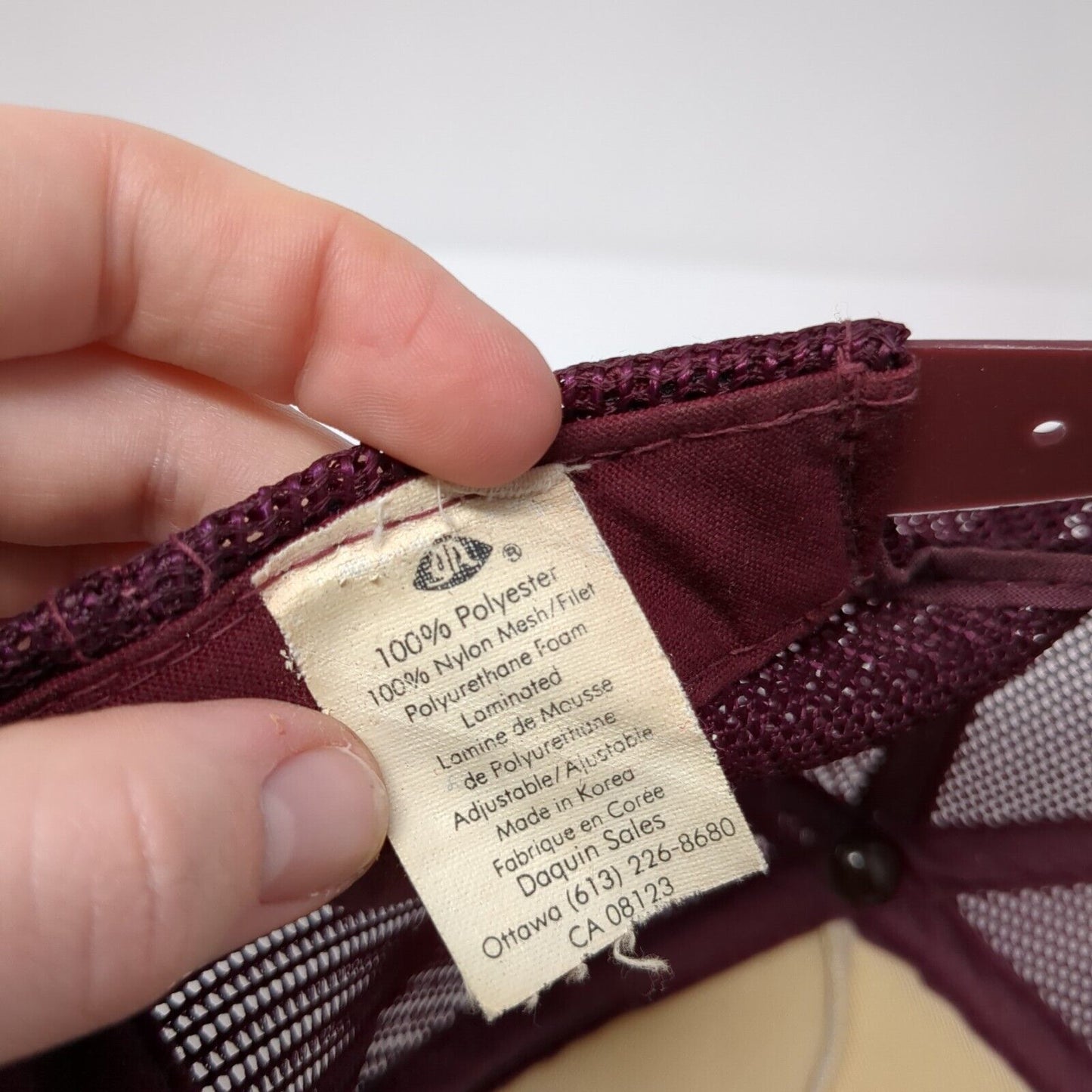 Hike Odessa Ontario Canada Snapback Trucker Hat Red OS Adjustable Mesh Back YR