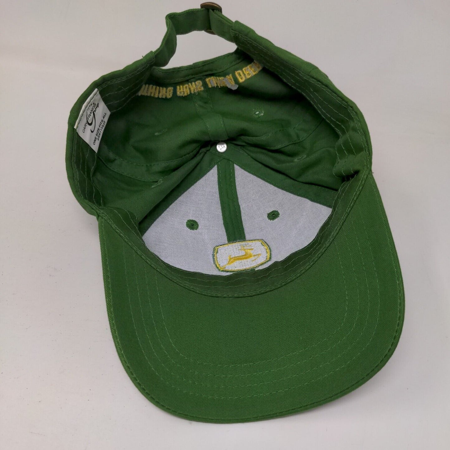 John Deere Owner's Edition Slideback Hat Green OSFA Embroidered