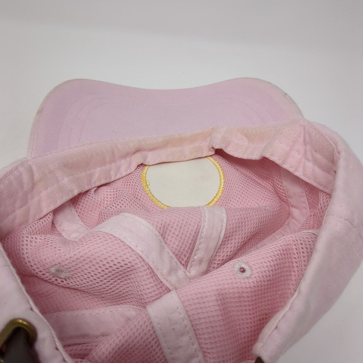 Eskime Aux Slideback Hat Pink One Size Adjustable Animal Dog Print Adams