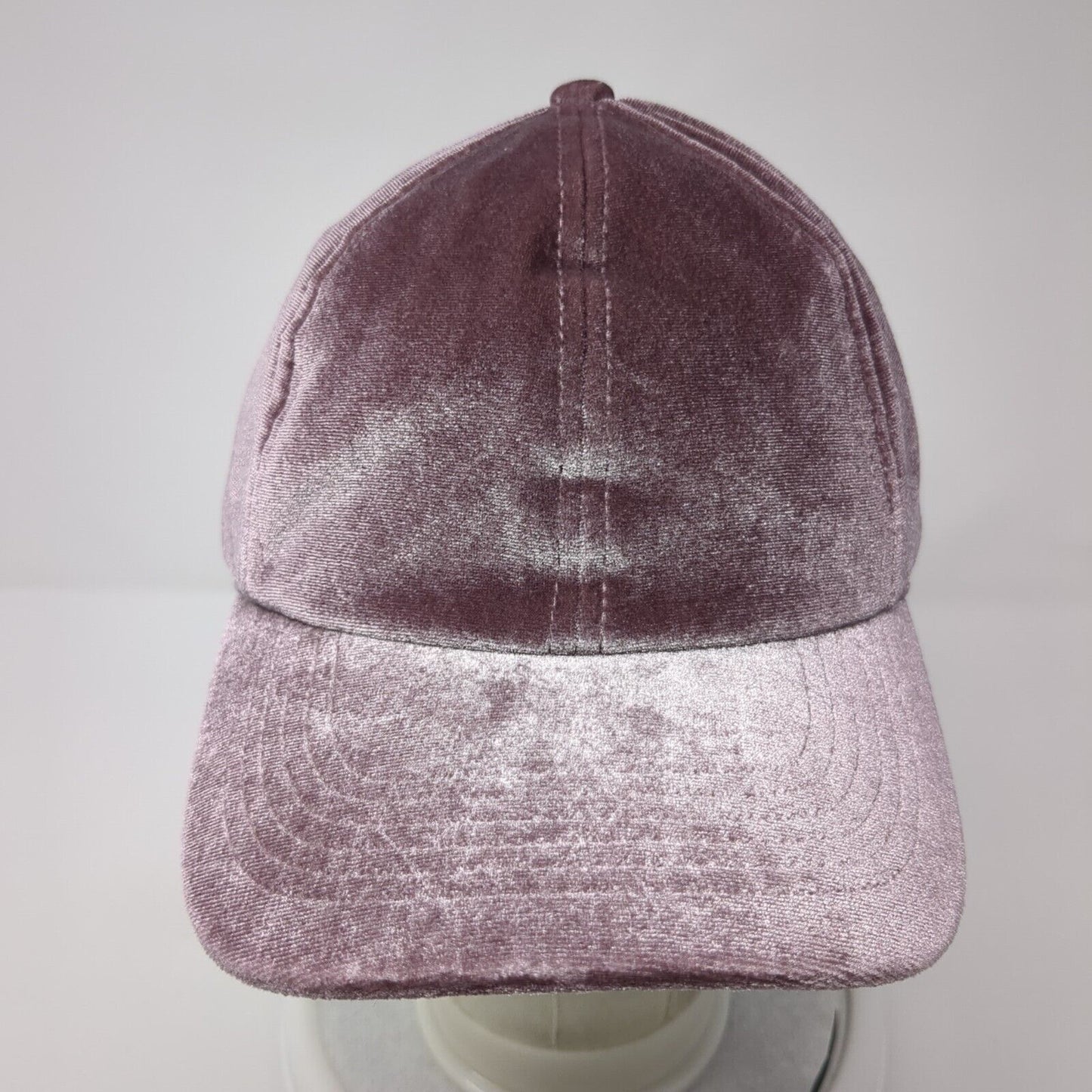 Unbranded Slideback Hat Purple One Size Solid Adjustable Velvet Blank