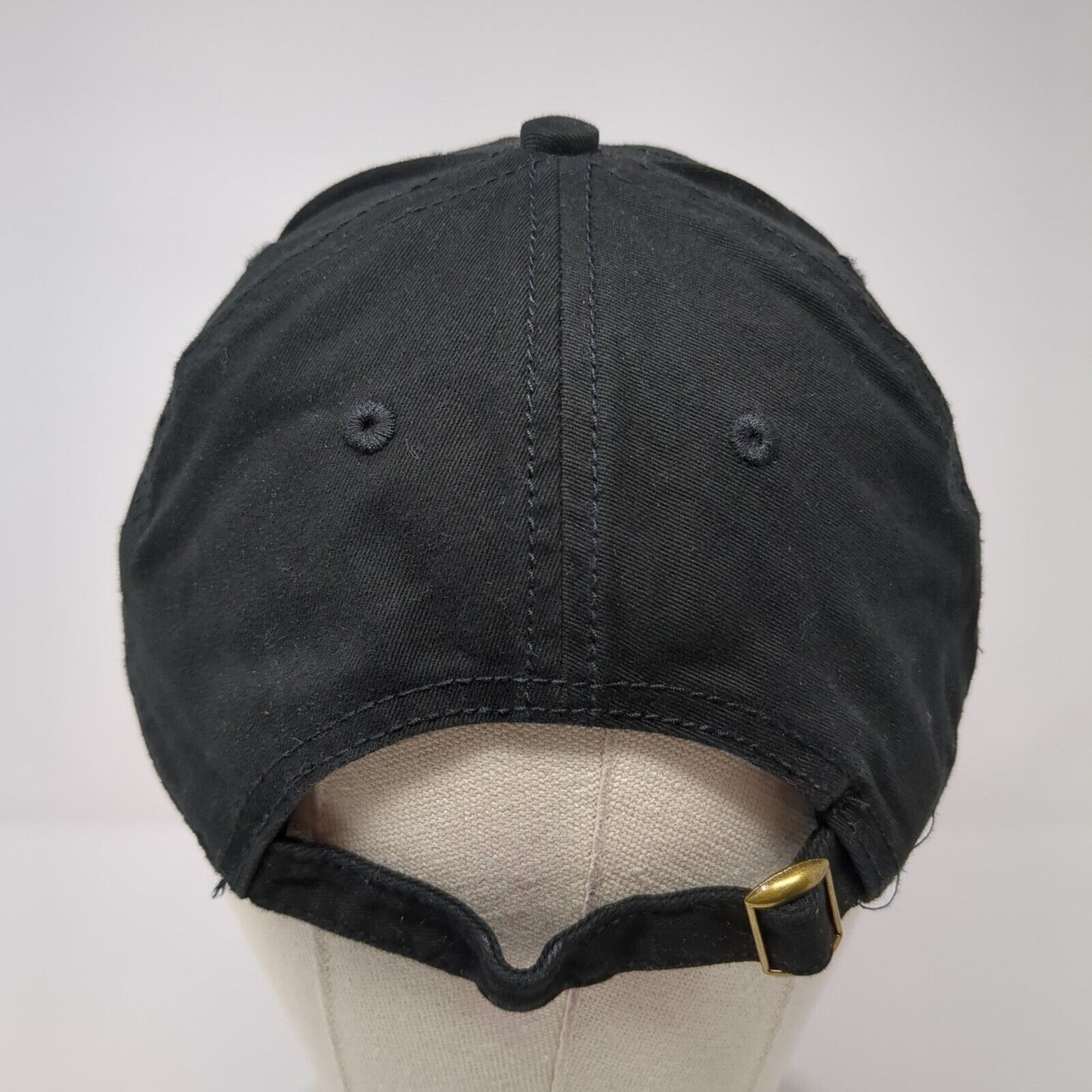 MSB Slideback Hat Black One Size Adjustable 6 Panel Vent Holes Outdoor