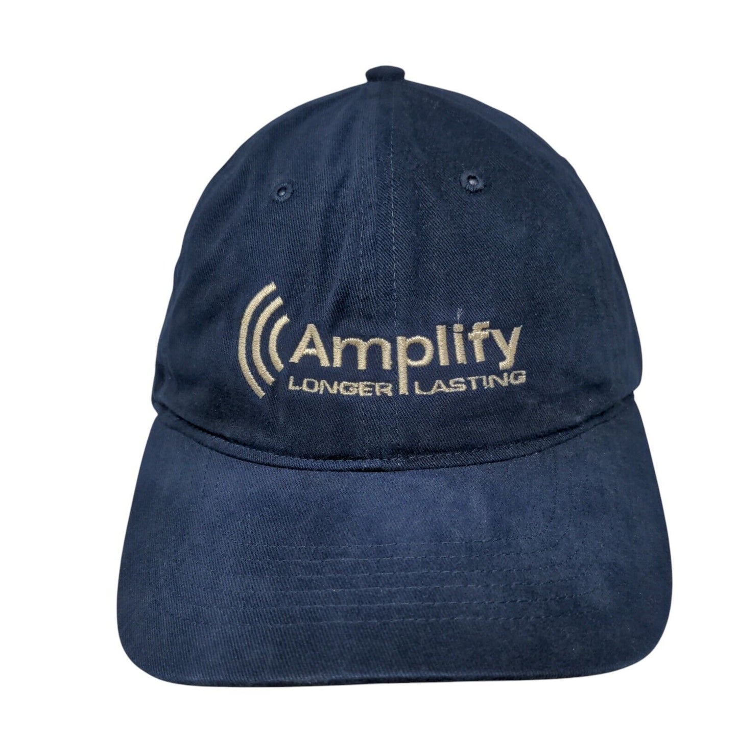 Amplify Longer Lasting Slideback Hat Blue OS Adjustable Embroidered Richardson