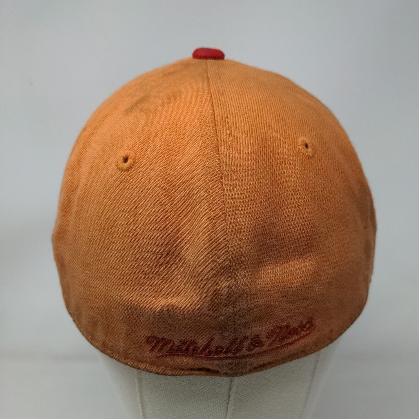 Tampa Bay Buccaneers Fitted Hat Orange 7 3/8 Retro Logo Mitchell & Ness NFL