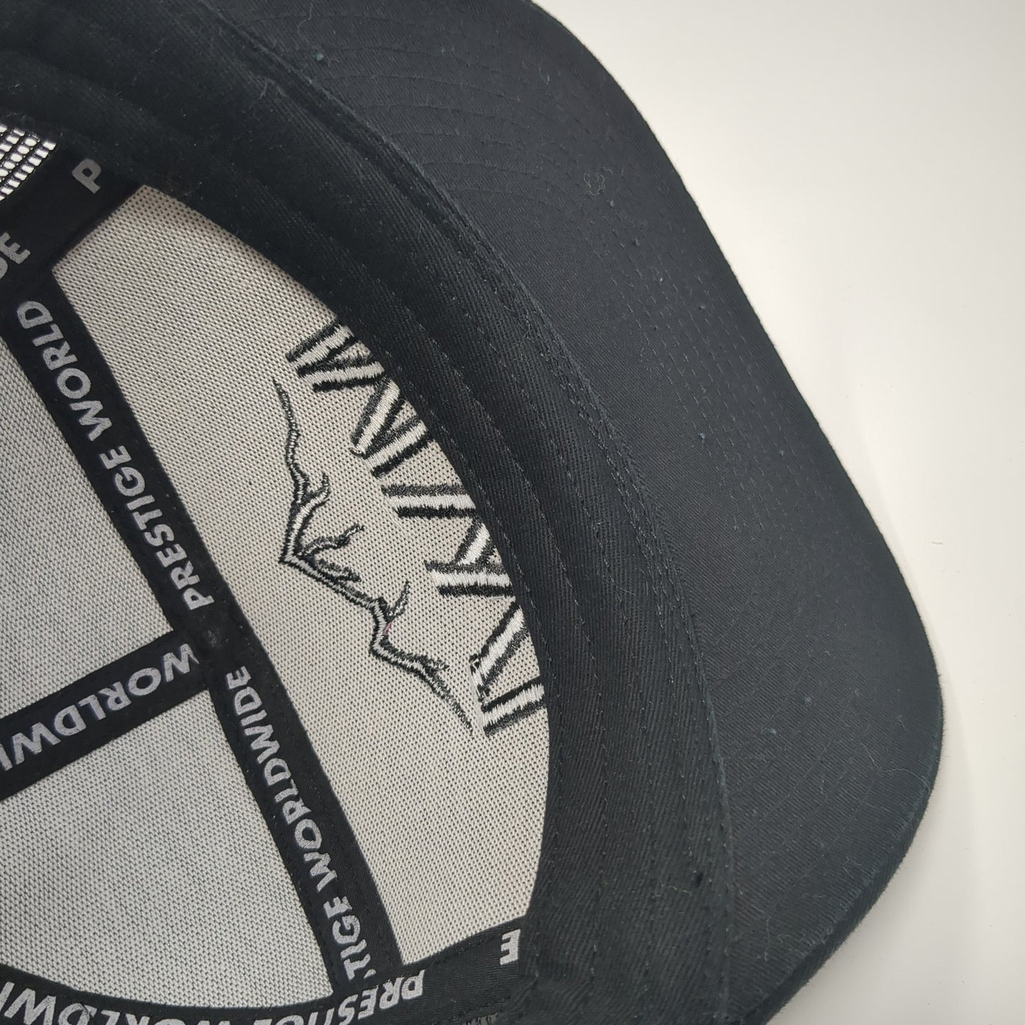 MWI Mountain West Industrial Snapback Trucker Hat Black One Size Colorblock