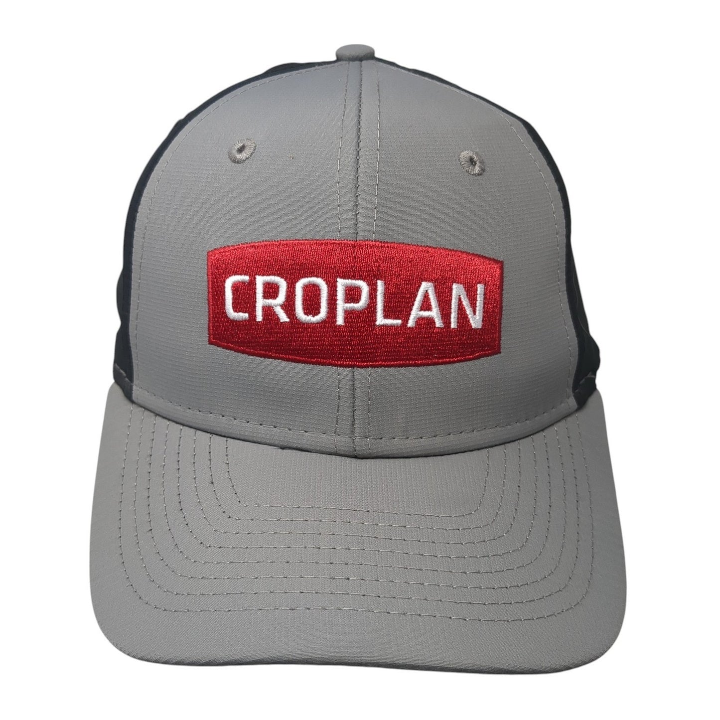 Croplan Strapback Baseball Cap Gray One Size Adjustable Embroidered 6 Panel