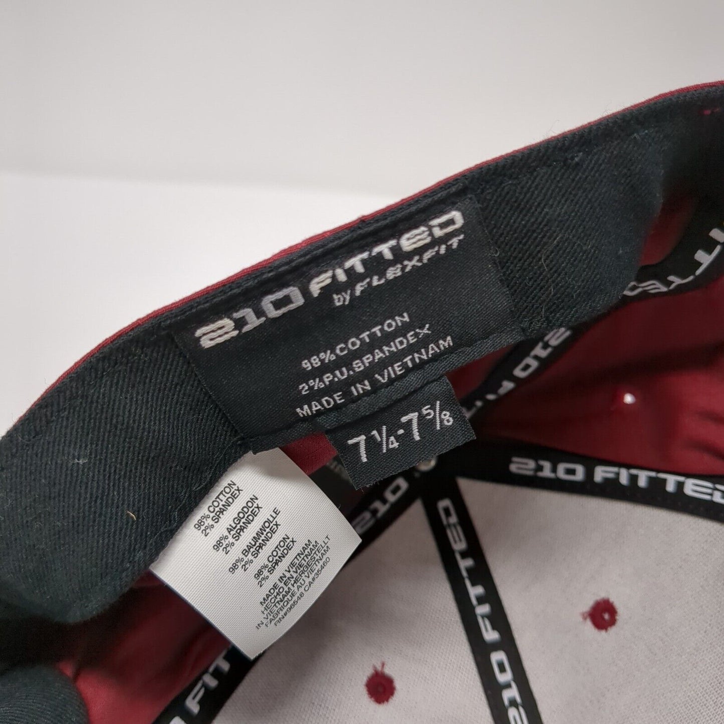 An Unfair Advantage Fitted Hat Red 7 1/4-7 5/8 Flexfit Oakley W/Tags