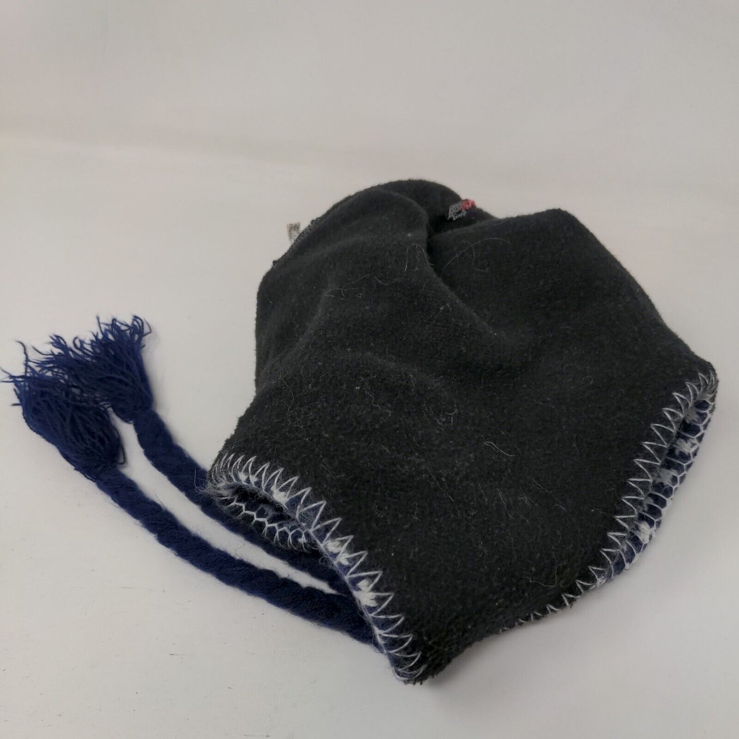 Armycrew USA Flag Beanie Hat Multicolor OS Ear Flap Pom Pom Patriotic Braided