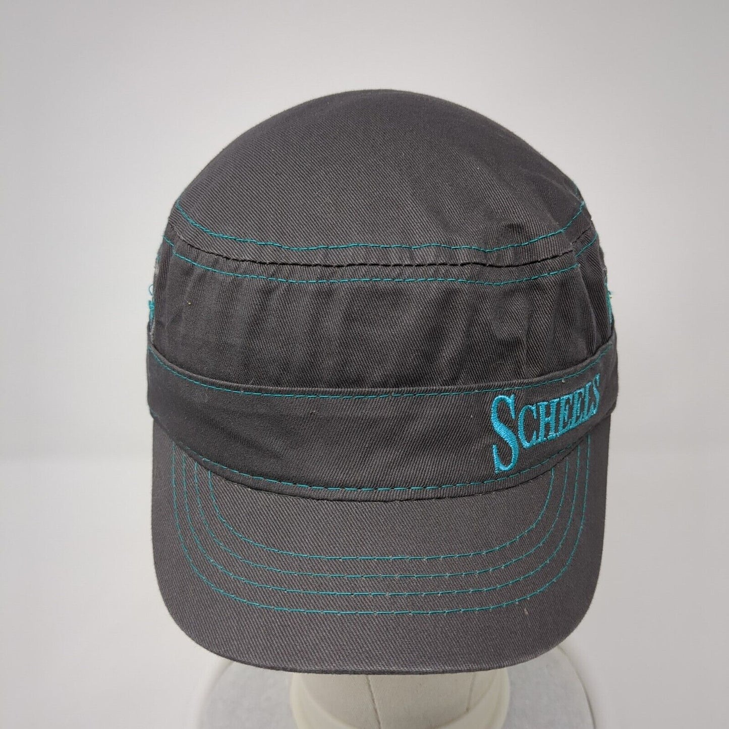 Scheels Slideback Cadet Army Hat Gray One Size Embroidered Outdoor Cap