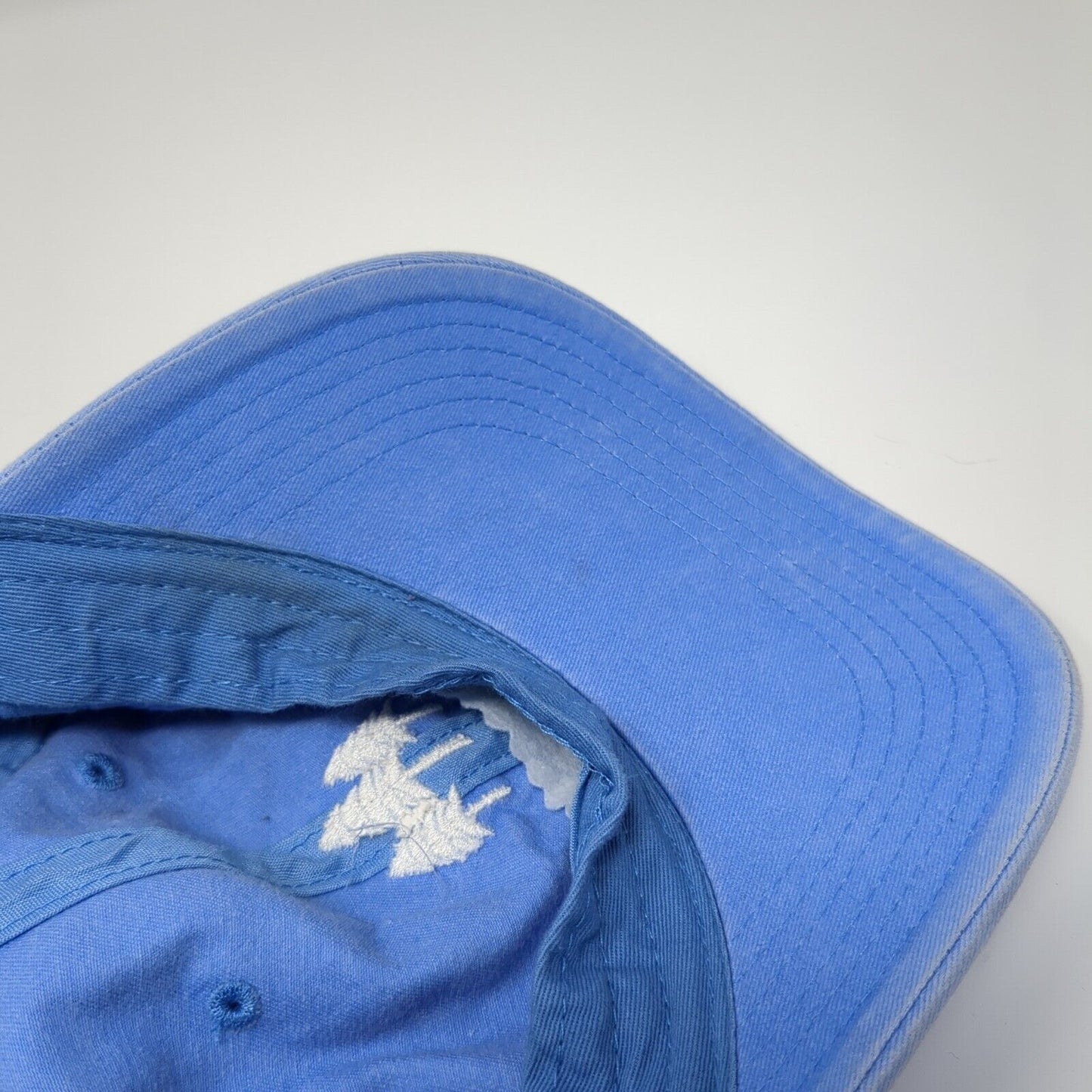 Pine Tree Slideback Hat Blue One Size Adjustable Embroidered Richardson Cotton