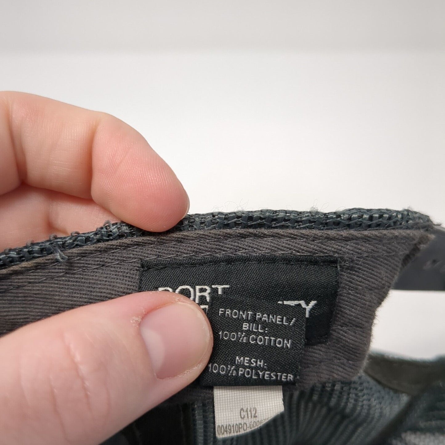 T-Meridian Snapback Mesh Back Trucker Hat Gray One Size Port Authority